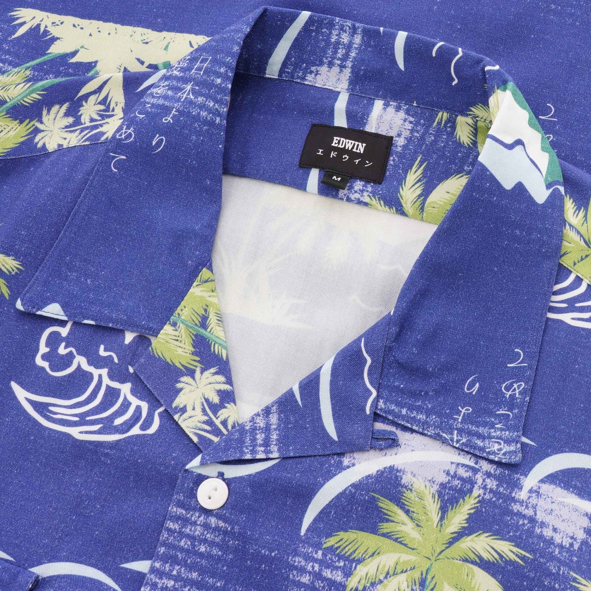 Edwin Garage Shirt - Blue Island