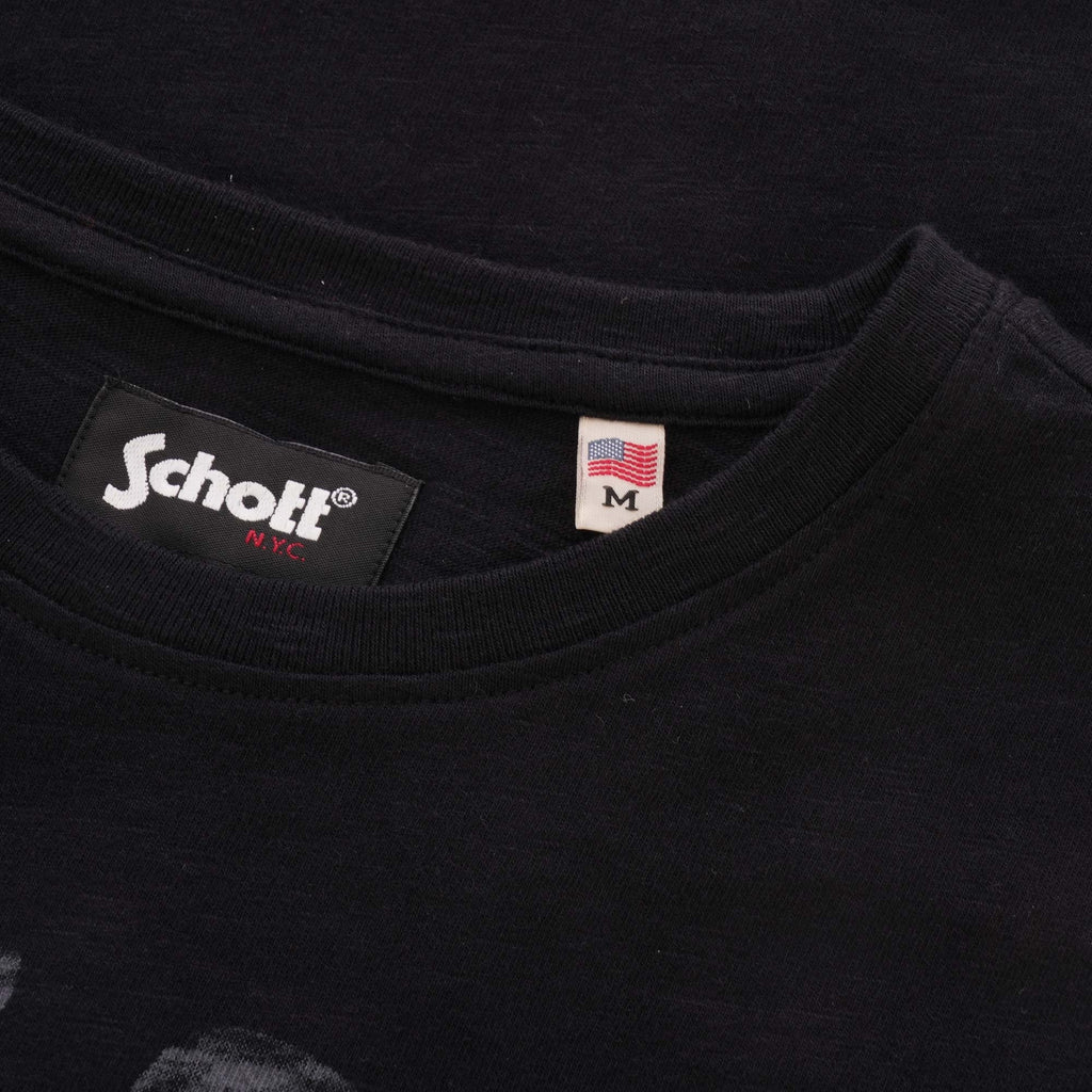 Schott NYC Original Drawing T-Shirt - Black