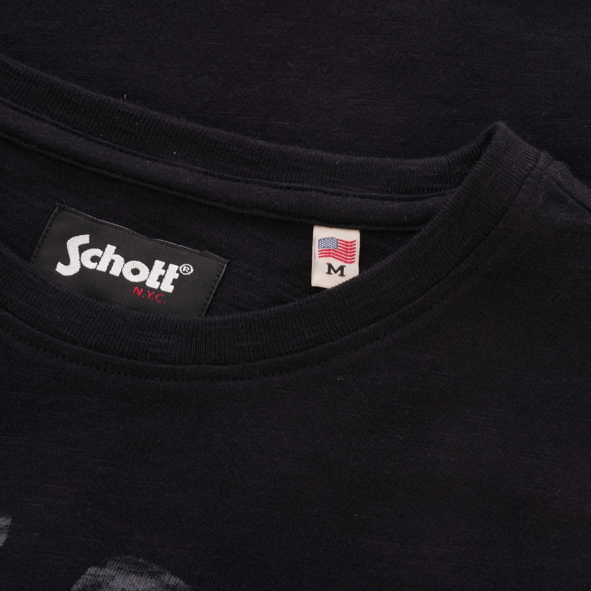 Schott NYC Original Drawing T-Shirt - Black