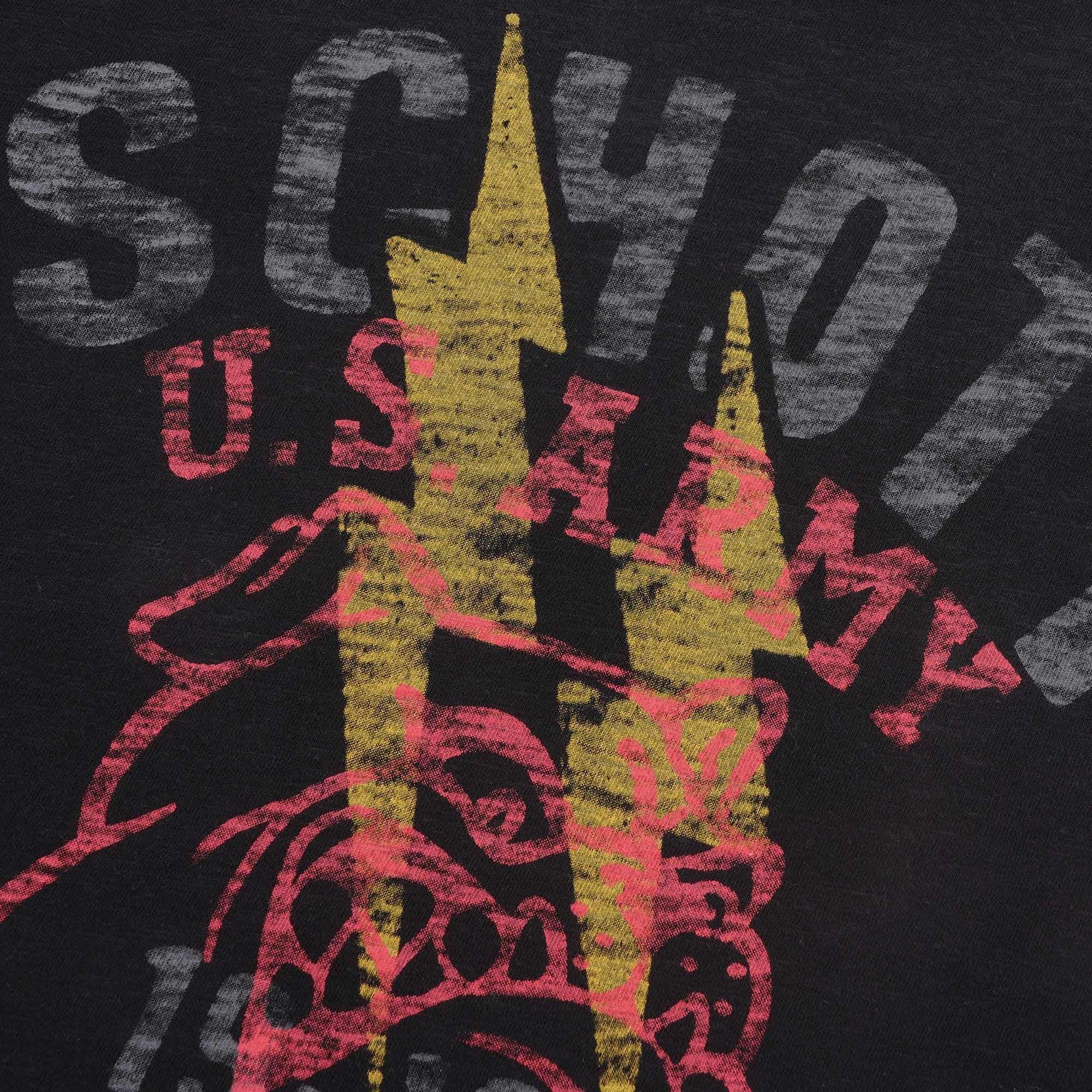 Schott NYC Original Drawing T-Shirt - Black