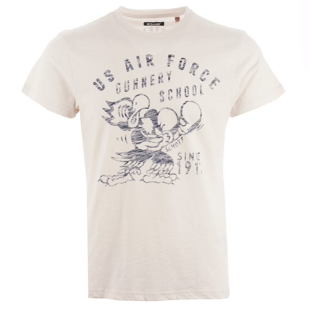 Schott NYC US Air Force T-Shirt - White
