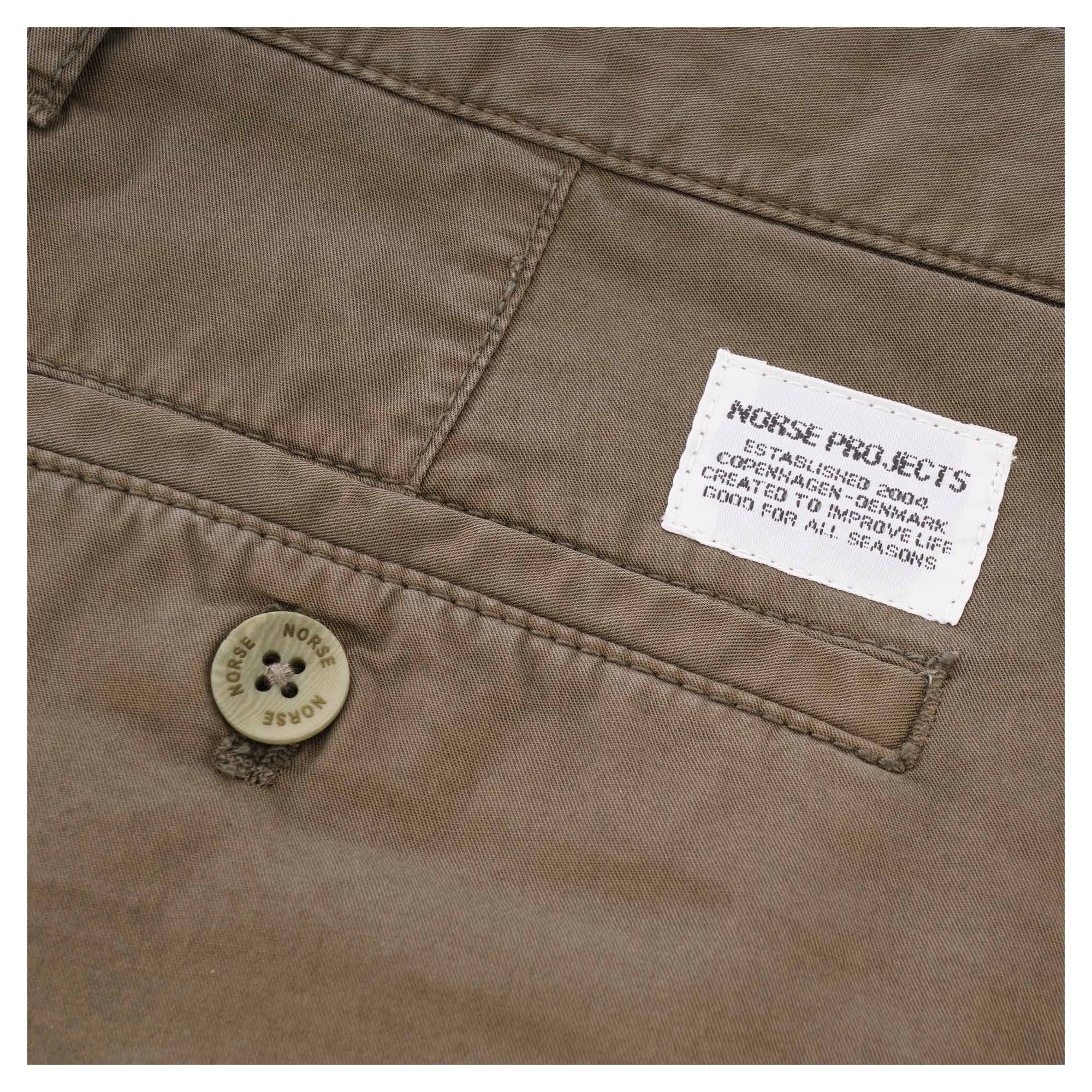 Norse Projects Aros Light Twill Shorts - Ivy Green