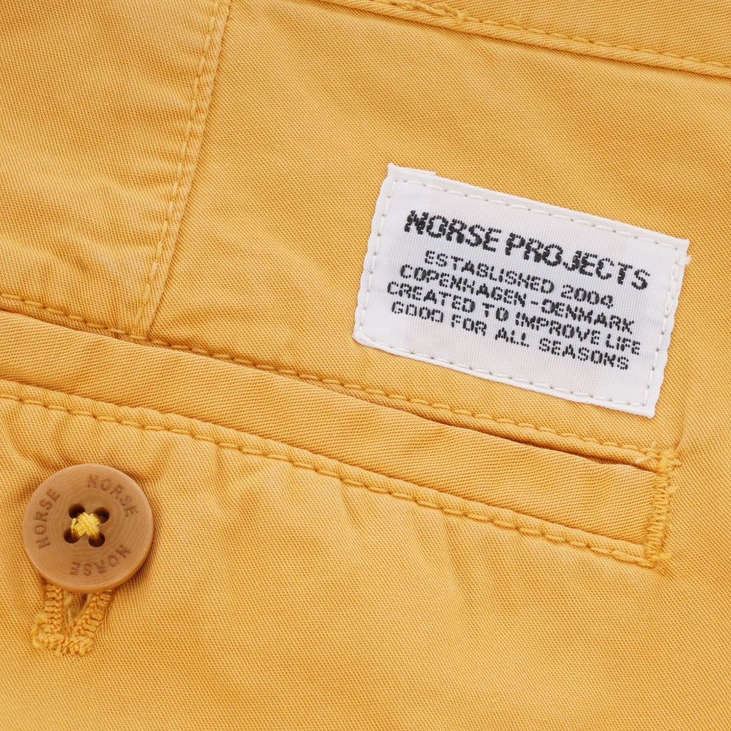 Norse Projects Aros Light Twill Shorts - Sunshine Yellow