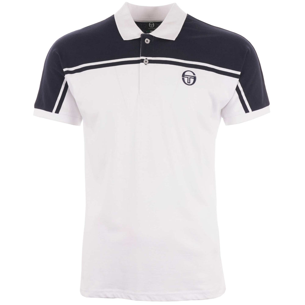 Sergio Tacchini New Young Line Polo Shirt - White & Navy
