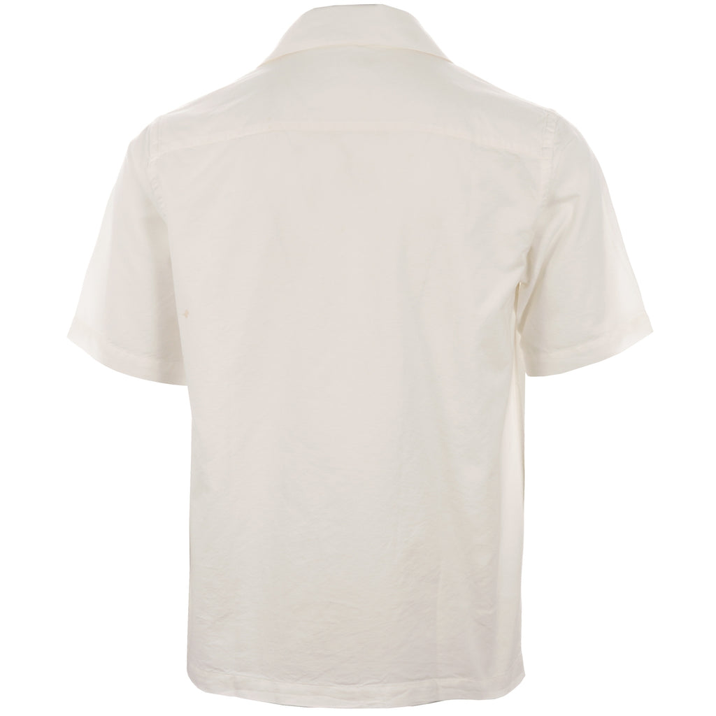 Universal Works Open Collar Shirt - Ecru Oxford Shirting