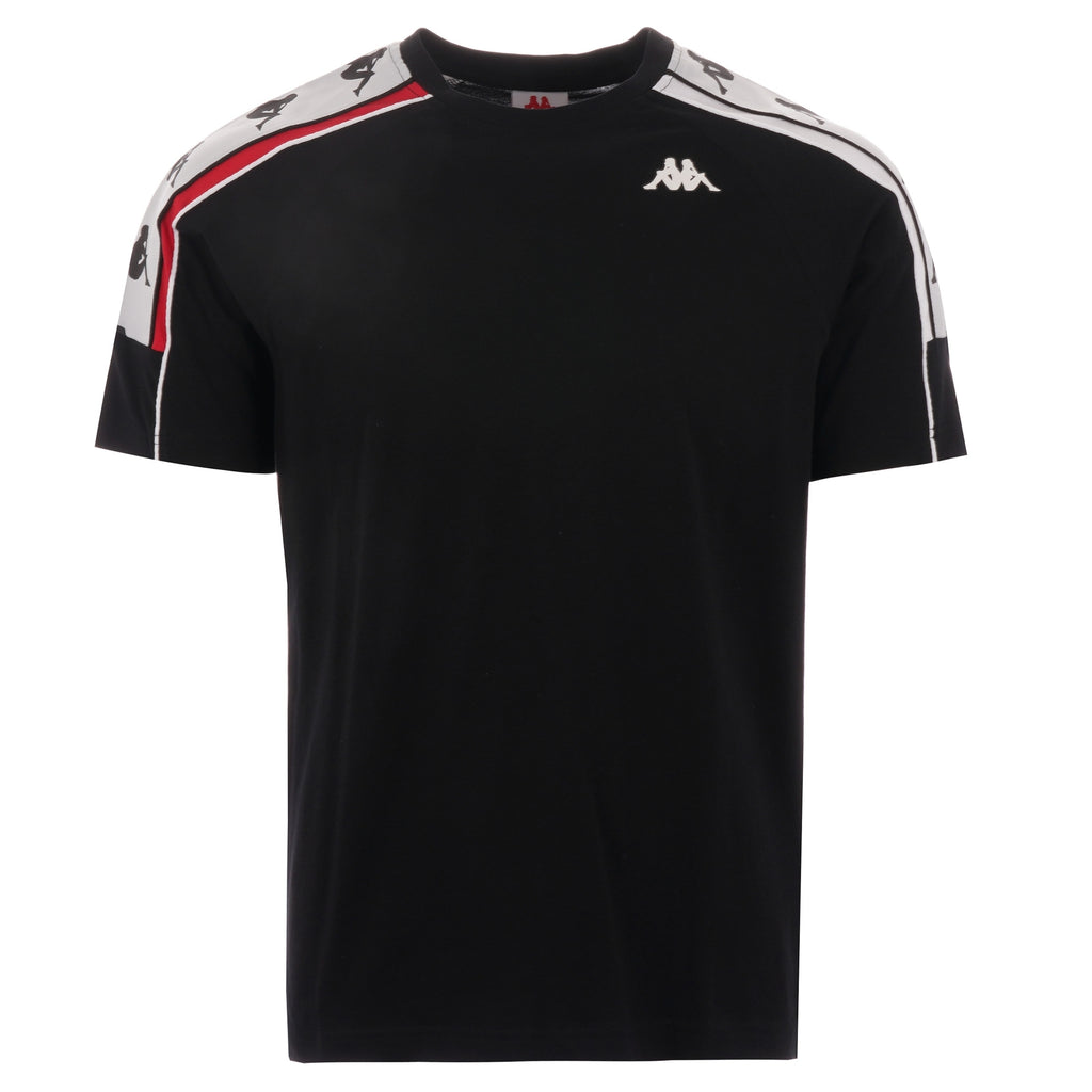 Kappa 222 Banda 10 Arset T-Shirt - Black, Red & White