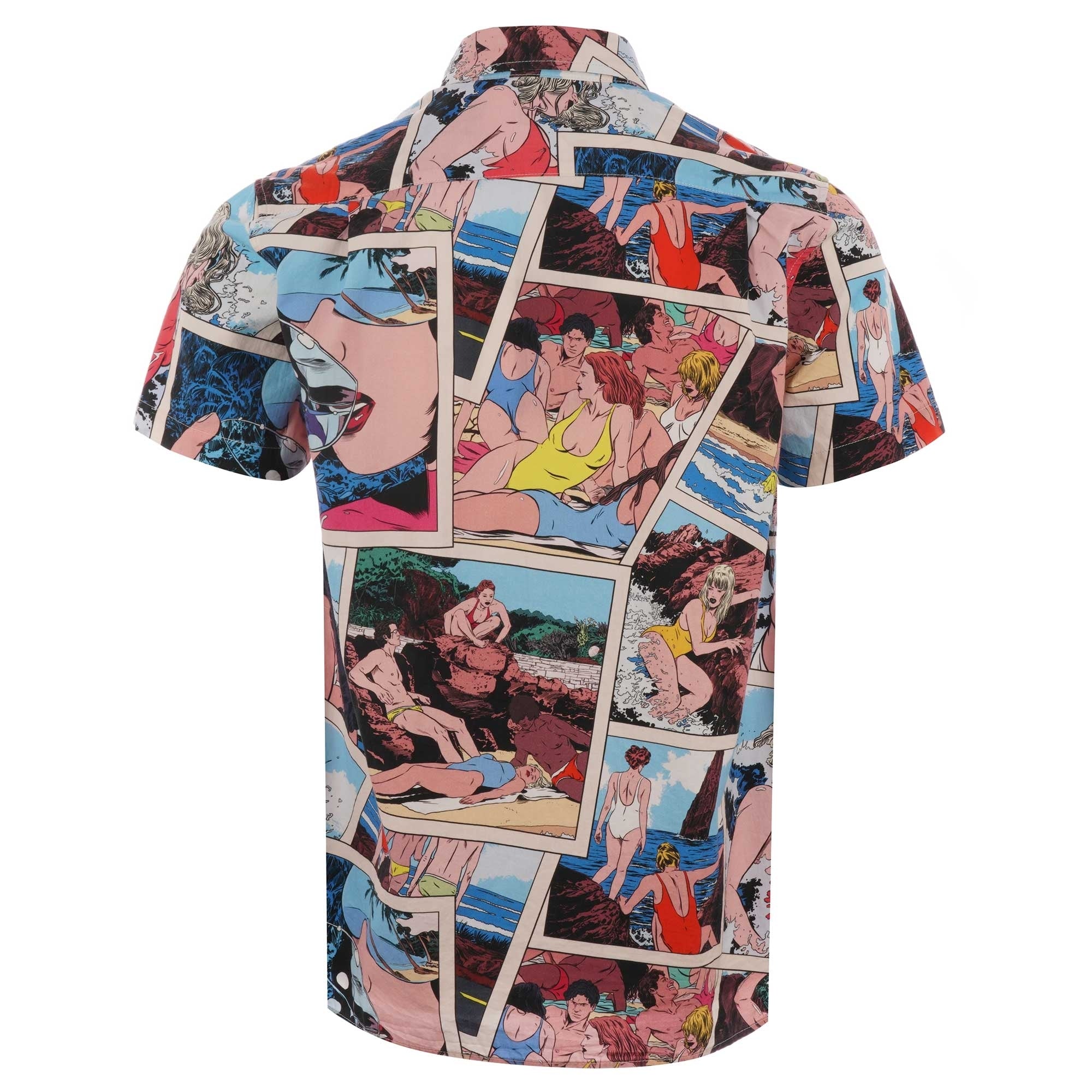 Edwin x Ugo Bienvenu Nimes Short Sleeve Shirt - White La Playa Allover Print