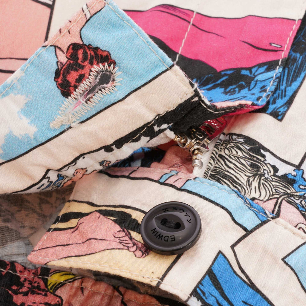 Edwin x Ugo Bienvenu Lobo Shorts - White La Playa Allover Print