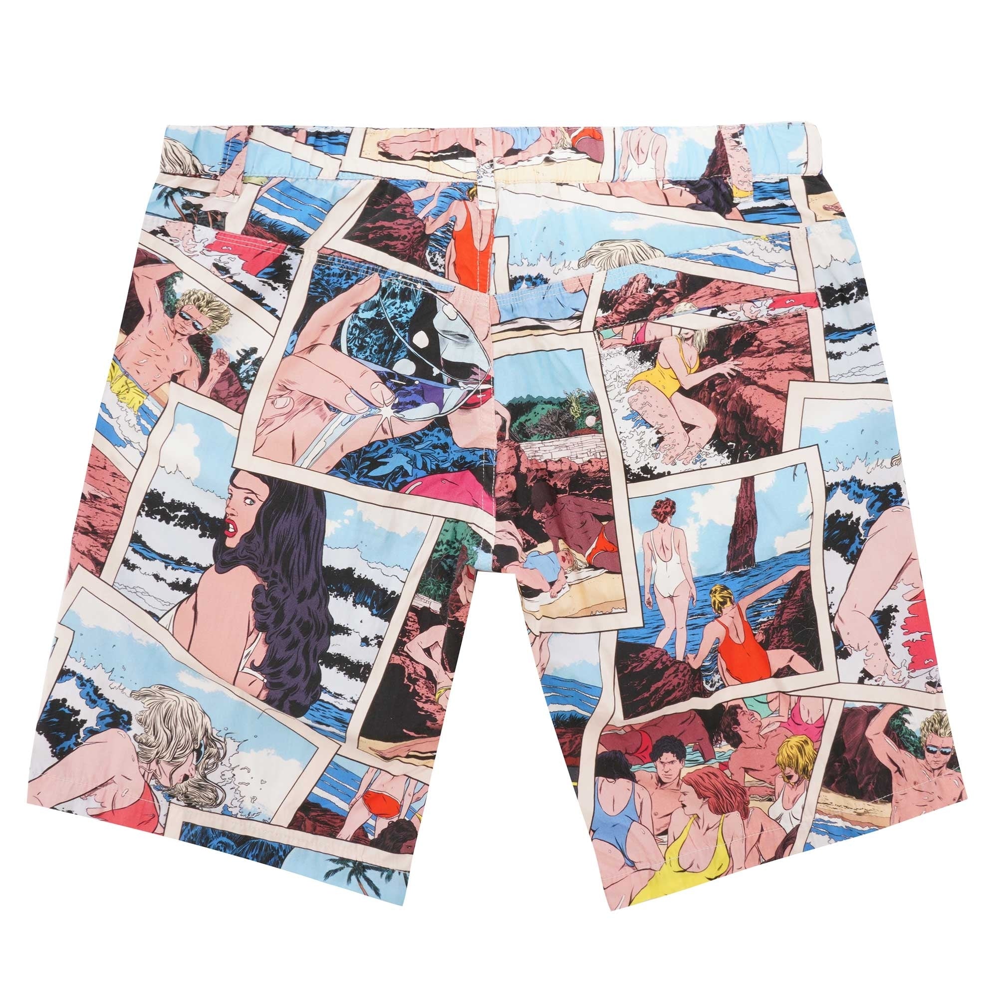 Edwin x Ugo Bienvenu Lobo Shorts - White La Playa Allover Print