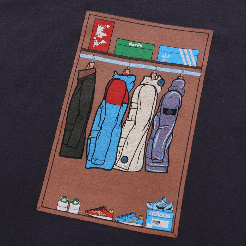 80's Casuals Wardrobe T-Shirt - Navy