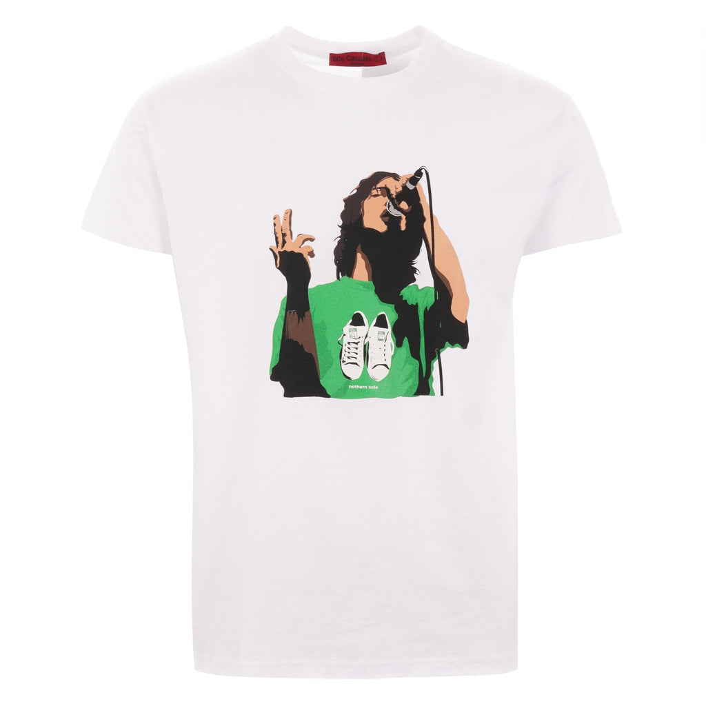 80's Casuals Richard Ashcroft Stan Smith T-Shirt - White