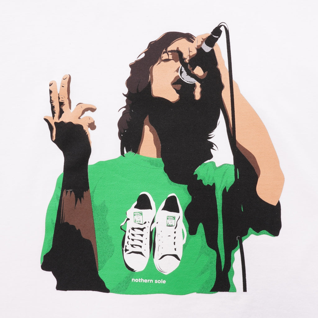 80's Casuals Richard Ashcroft Stan Smith T-Shirt - White