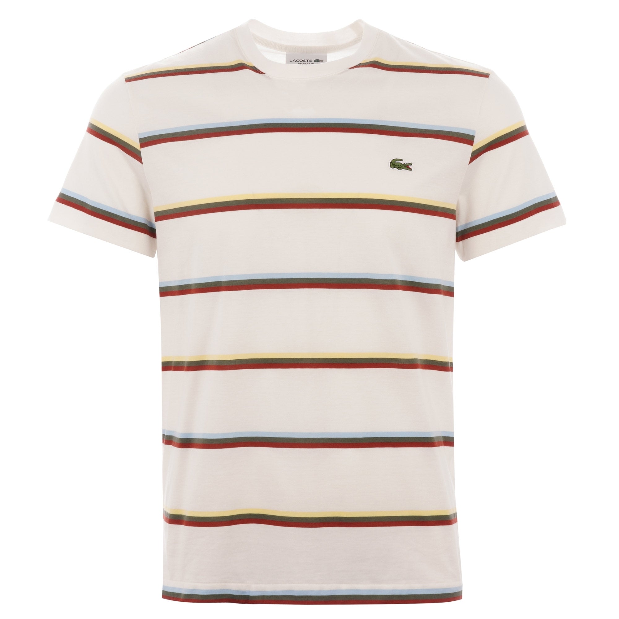 Lacoste Triple Stripe T-Shirt - Flour