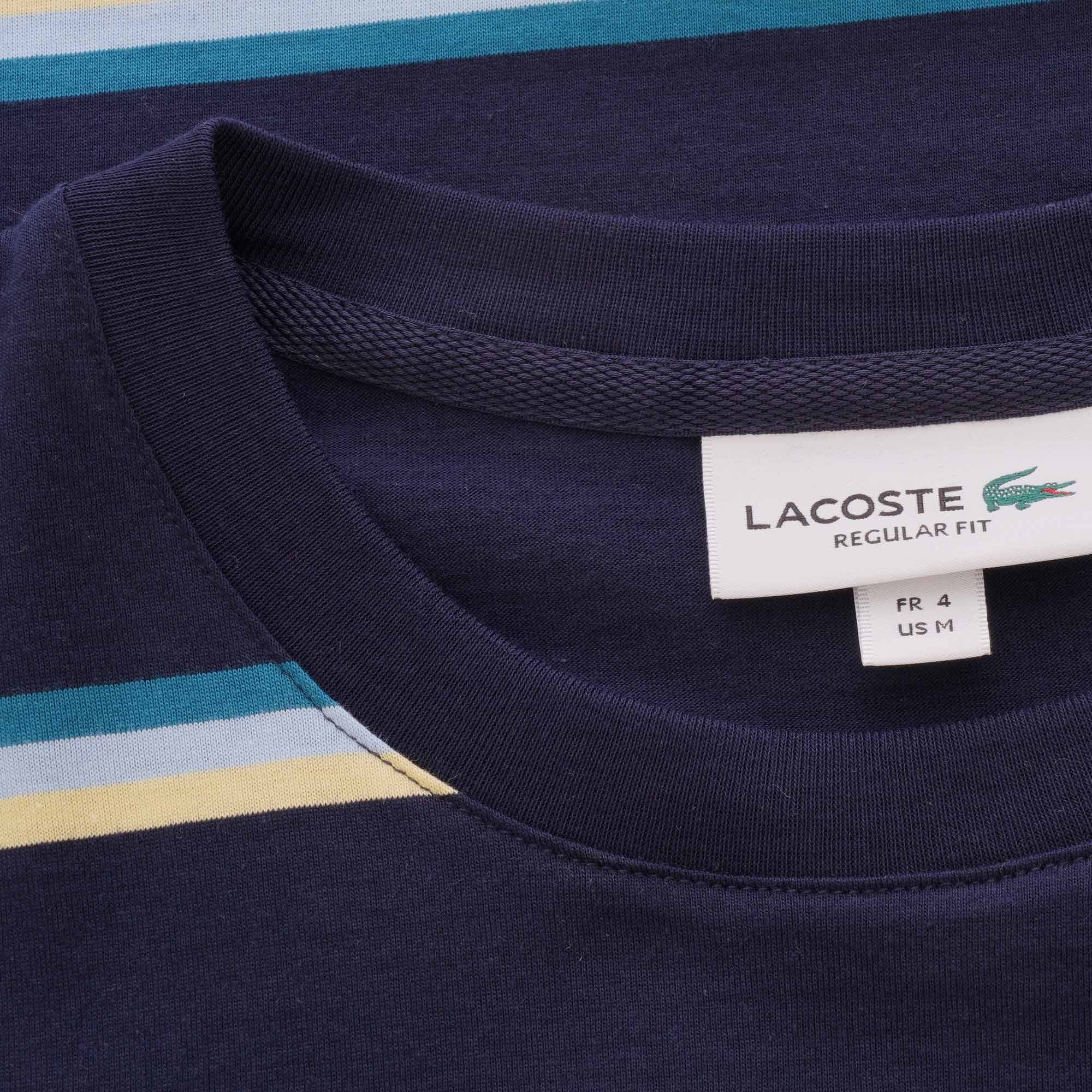Lacoste Triple Stripe T-Shirt - Navy