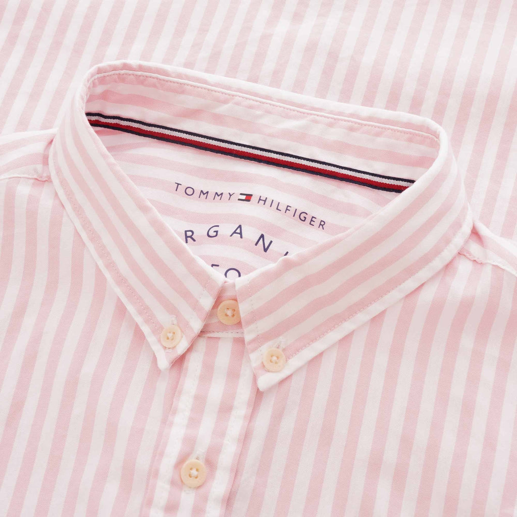 Tommy Hilfiger Striped Oxford Shirt - Coral