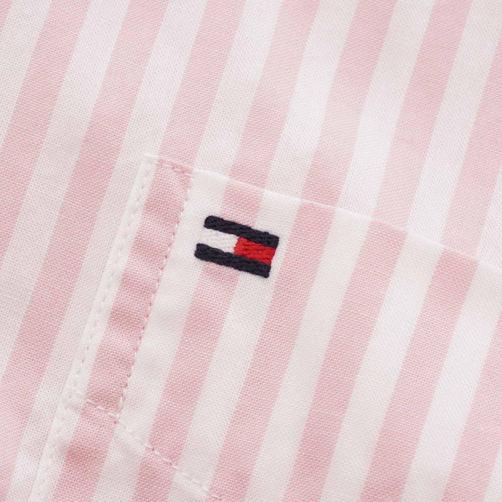 Tommy Hilfiger Striped Oxford Shirt - Coral