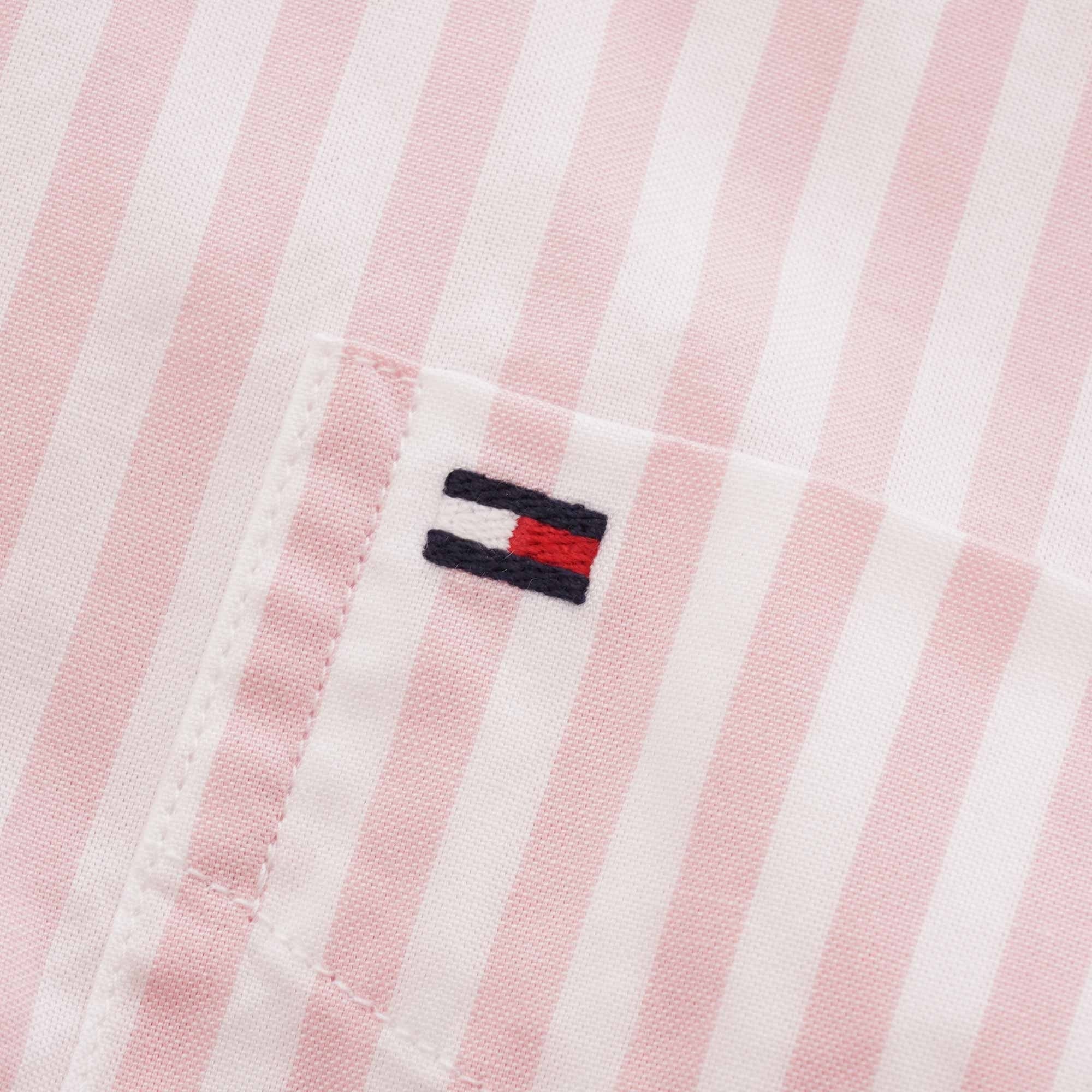 Tommy Hilfiger Striped Oxford Shirt - Coral
