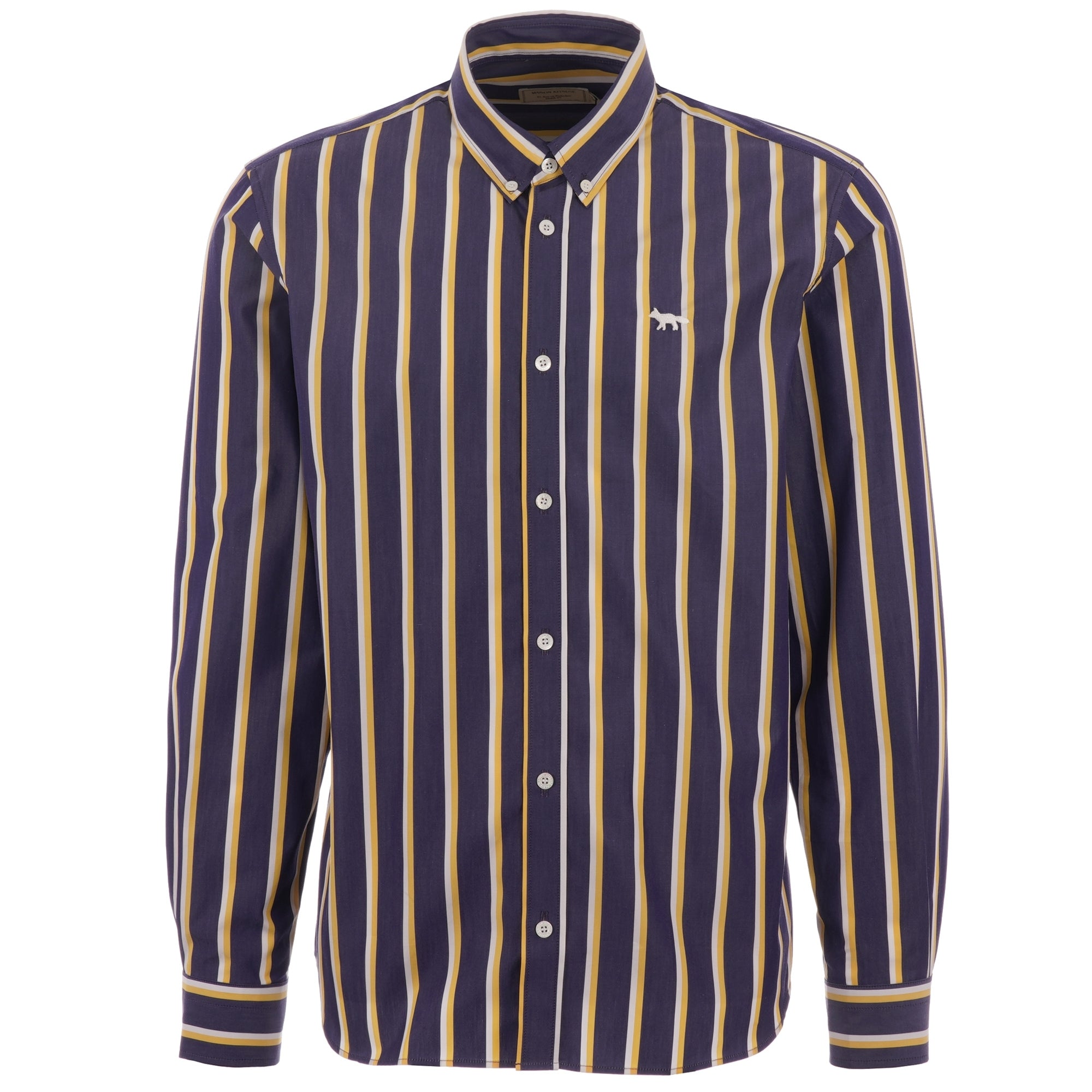 Maison Kitsune Stripes Classic Shirt - Navy