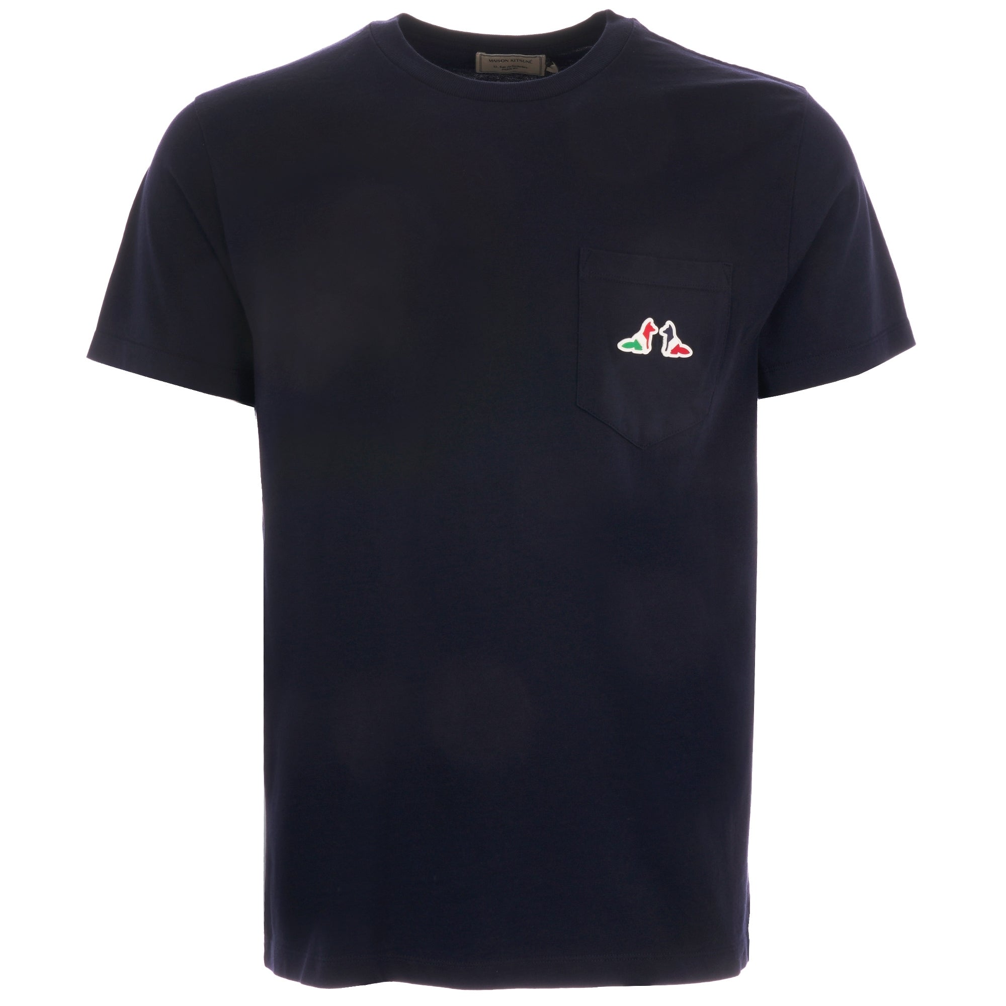 Maison Kitsune Resting Fox Patch T-Shirt - Navy
