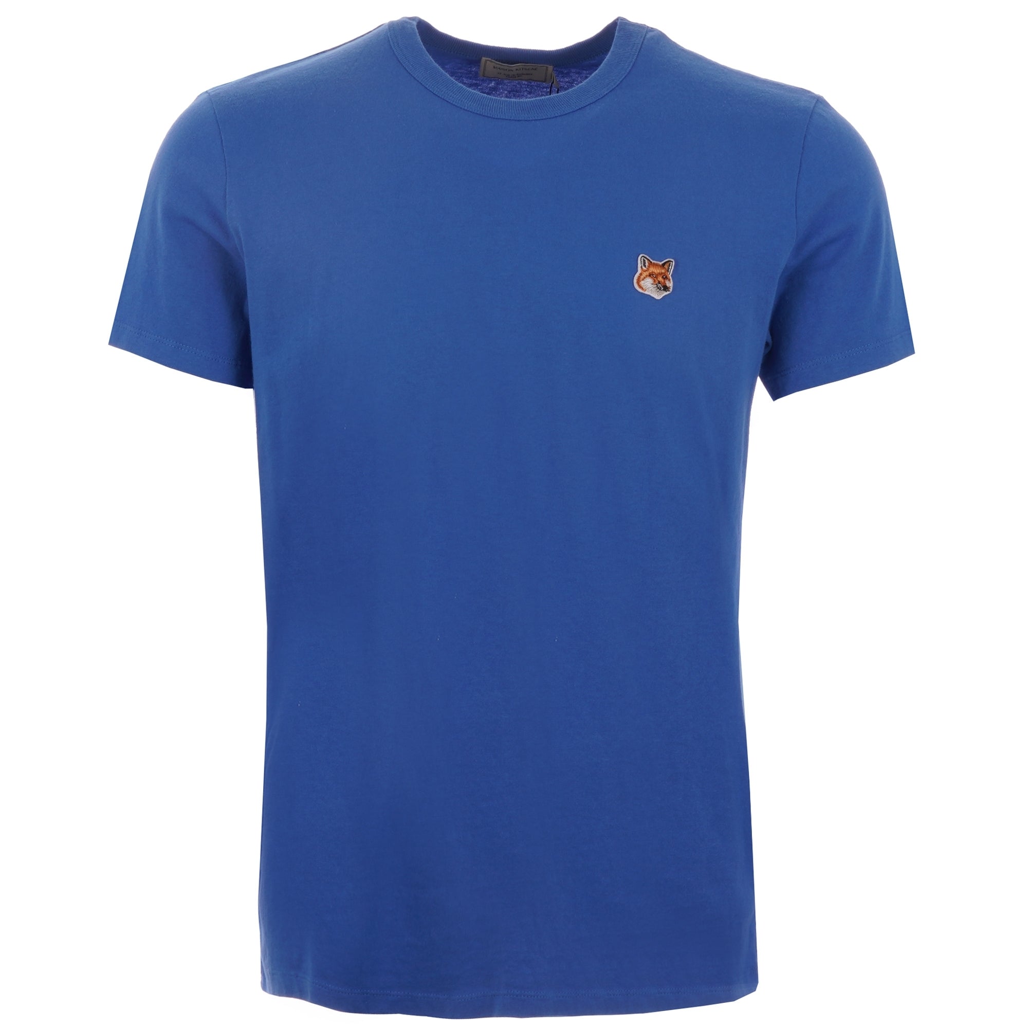 Maison Kitsune Fox Head Patch T-Shirt - Blue