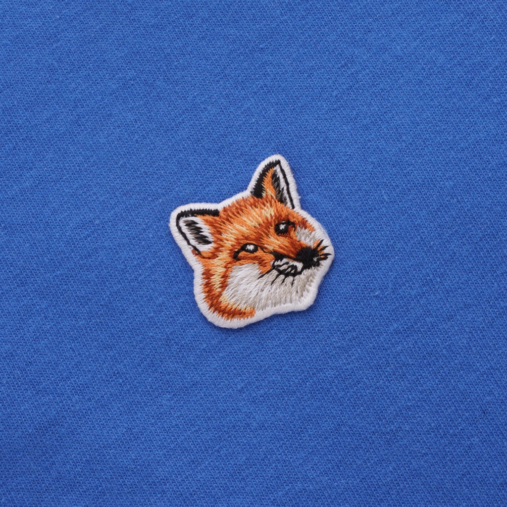 Maison Kitsune Fox Head Patch T-Shirt - Blue