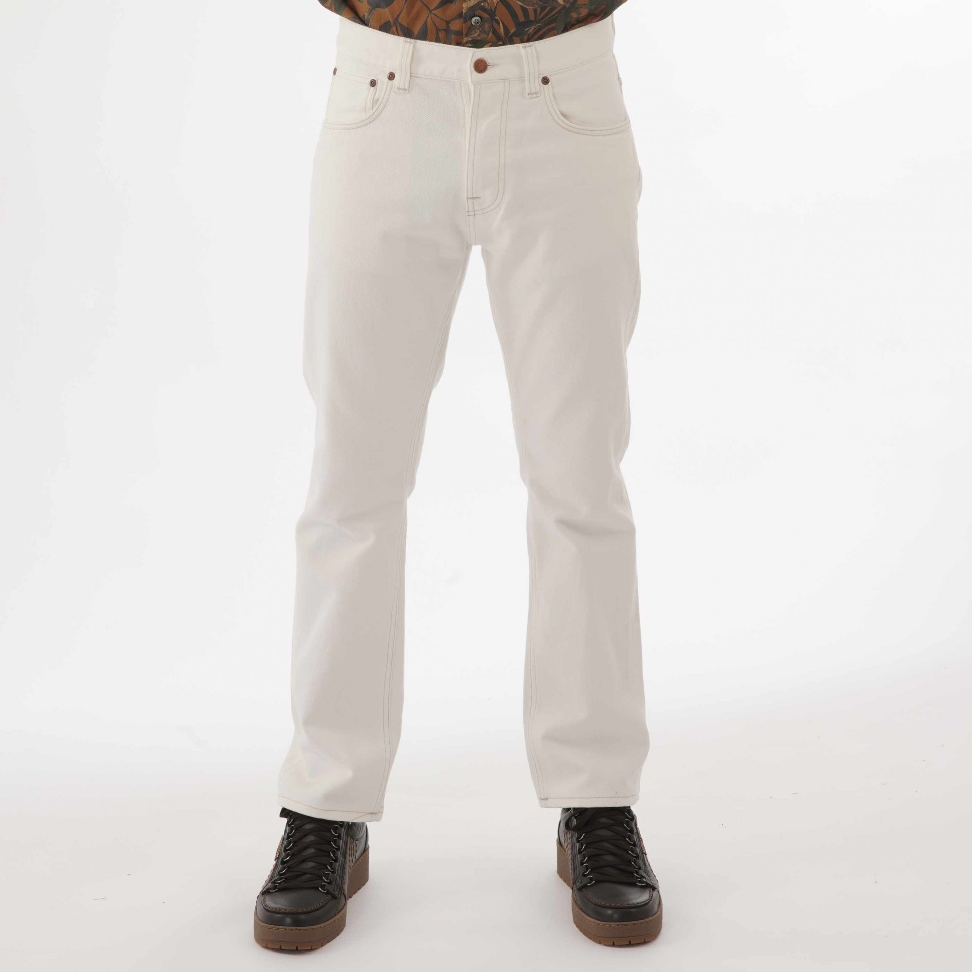 Nudie Jeans Sleepy Sixten Jeans - Ecru
