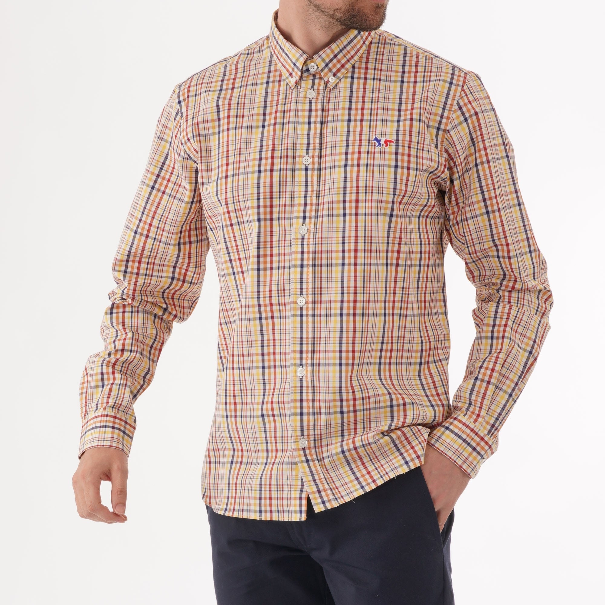 Maison Kitsune Check Classic Shirt - Multi