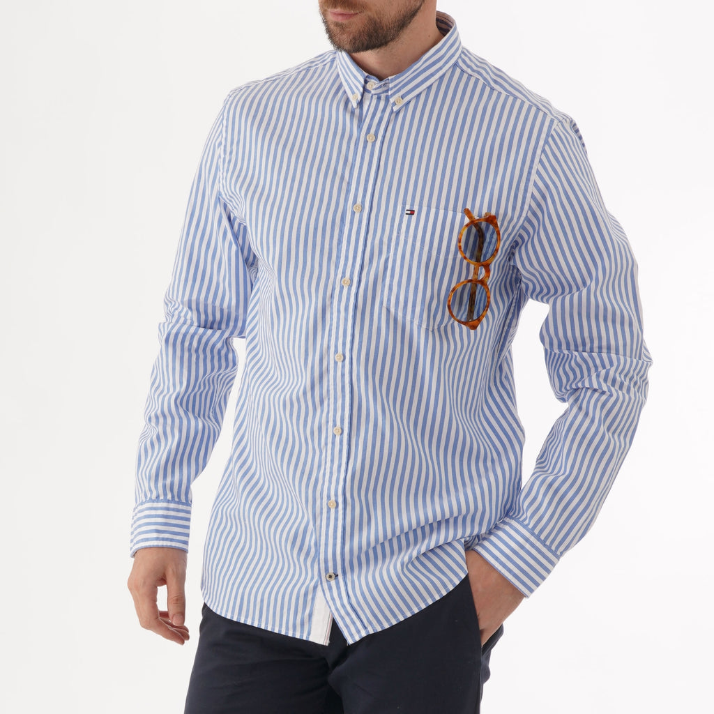 Tommy Hilfiger Striped Oxford Shirt - Regatta
