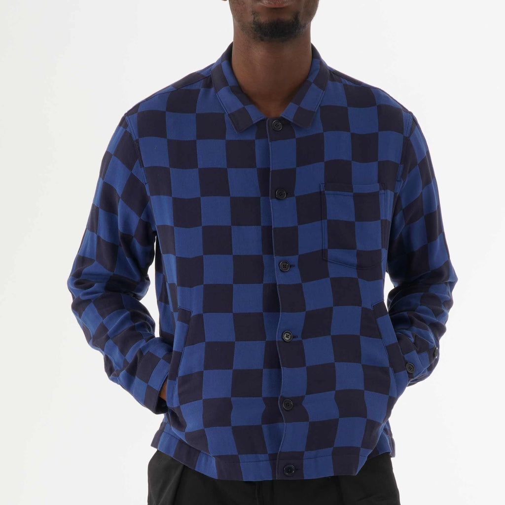 YMC Bowling Over Shirt Jacket  - Navy & Blue