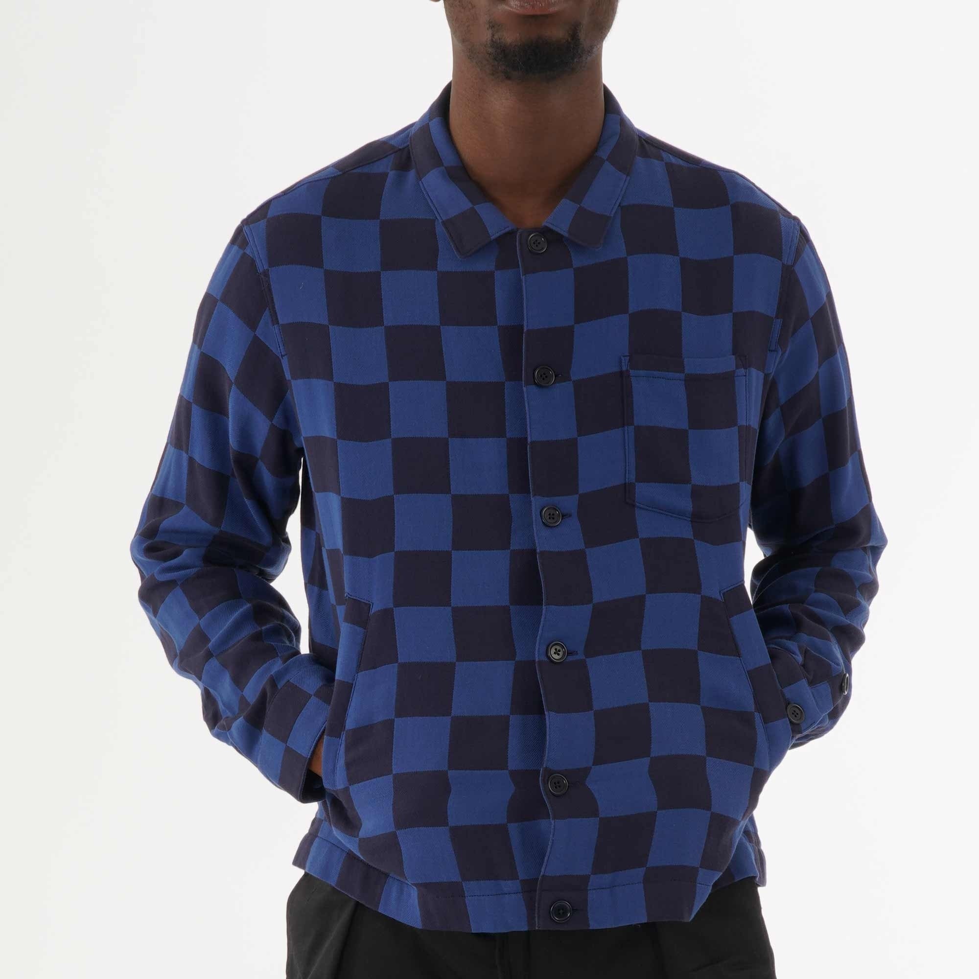 YMC Bowling Over Shirt Jacket  - Navy & Blue