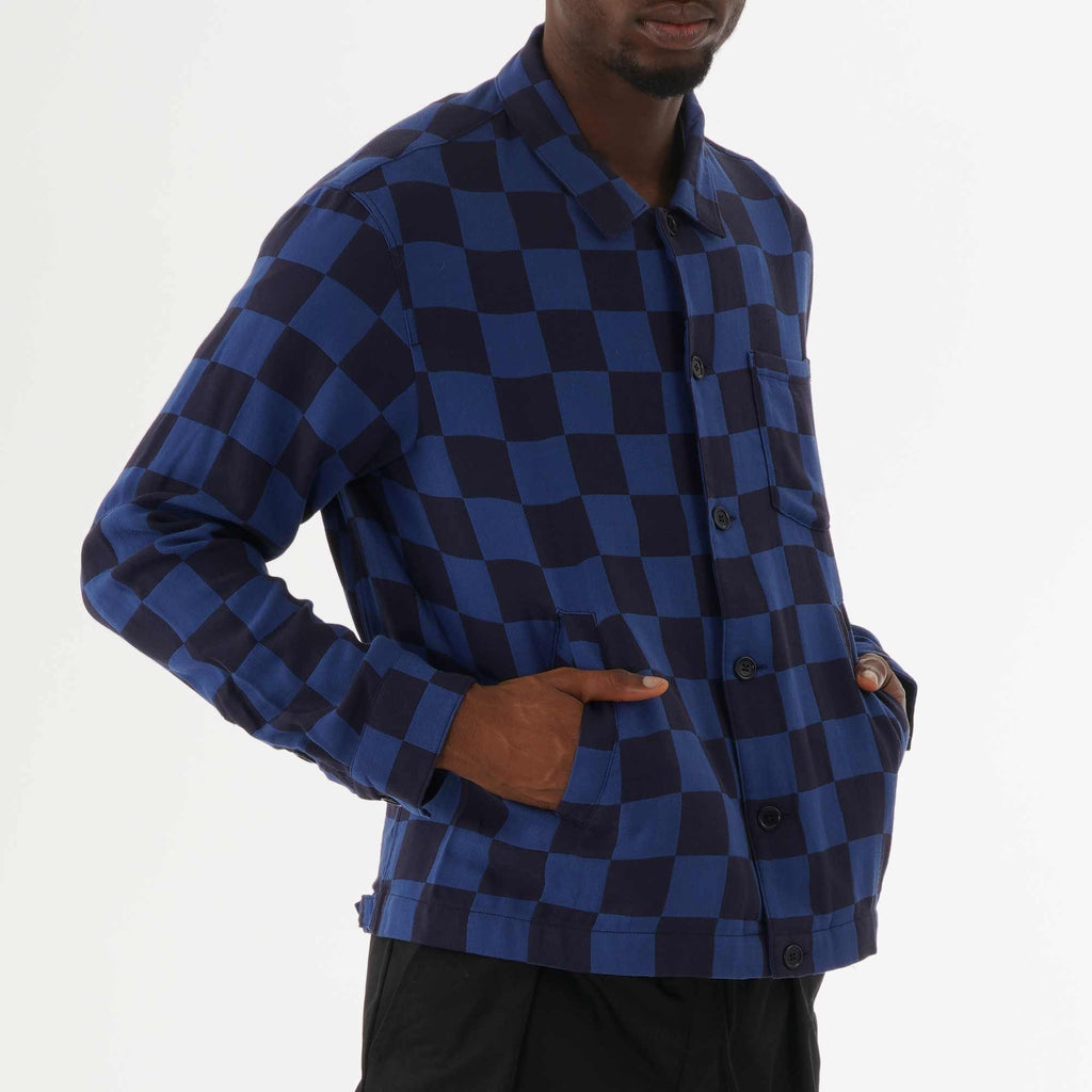 YMC Bowling Over Shirt Jacket  - Navy & Blue