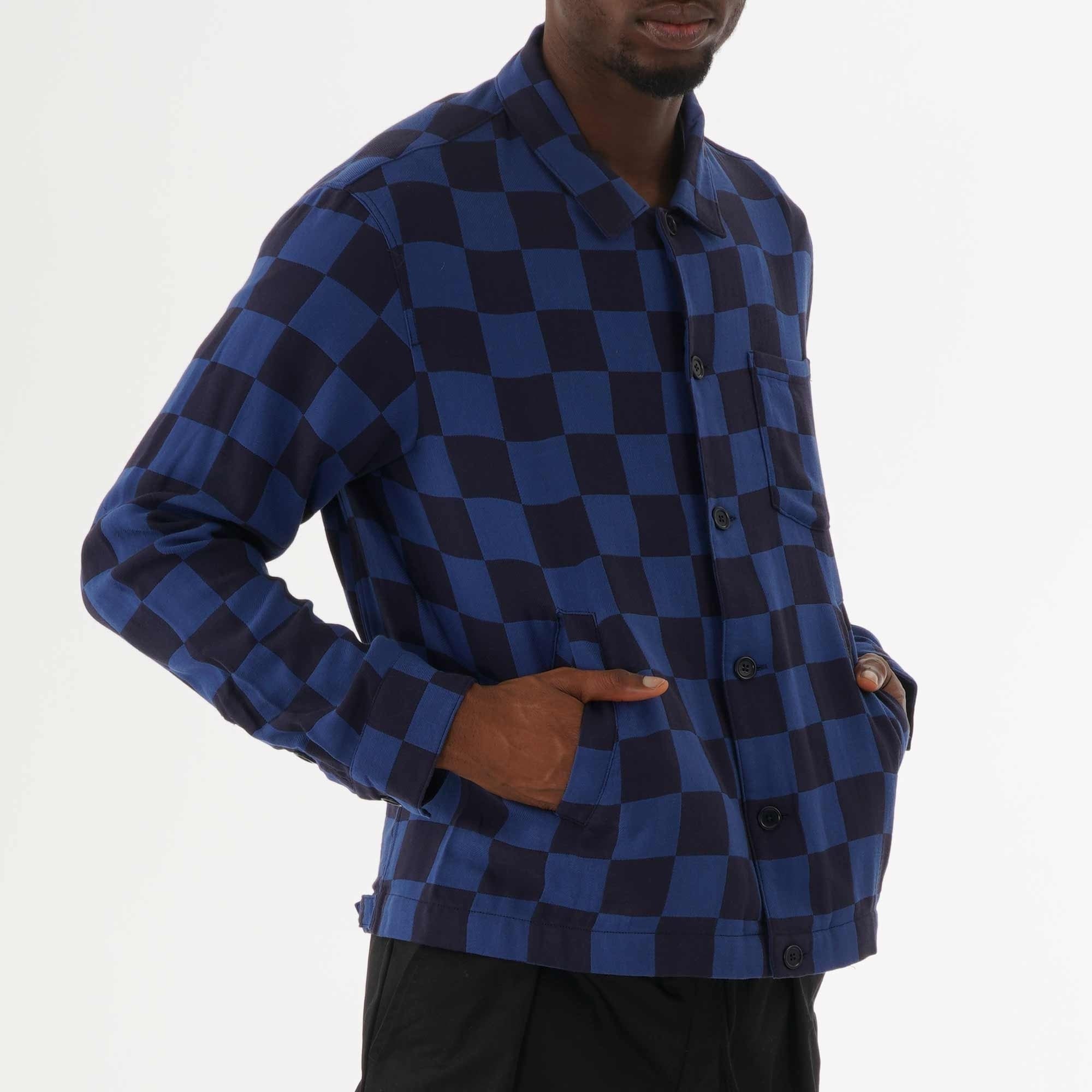 YMC Bowling Over Shirt Jacket  - Navy & Blue