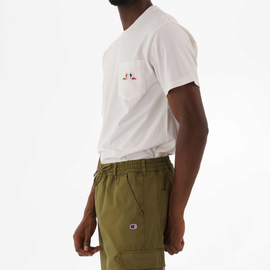 Maison Kitsune Resting Fox Patch T-Shirt - Ecru