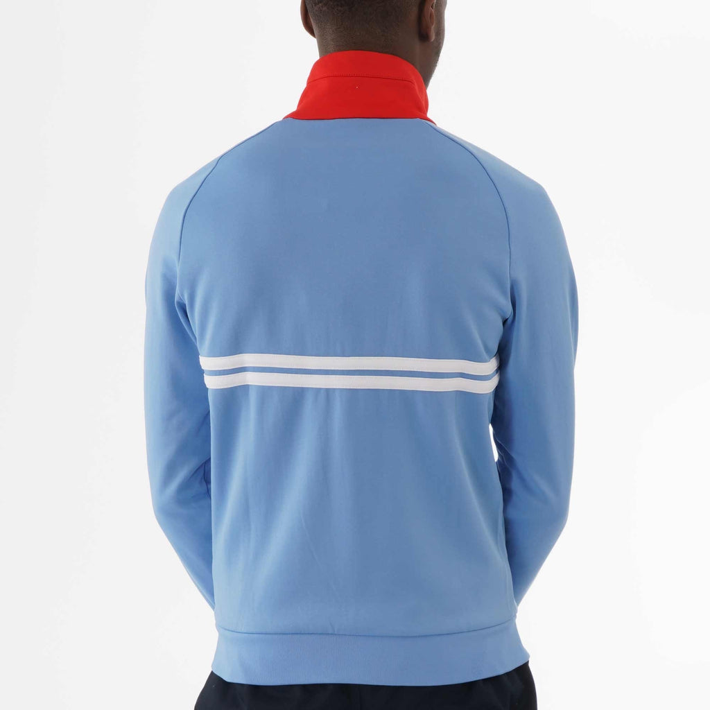 Sergio Tacchini Dallas Track Top - Sky Blue & White