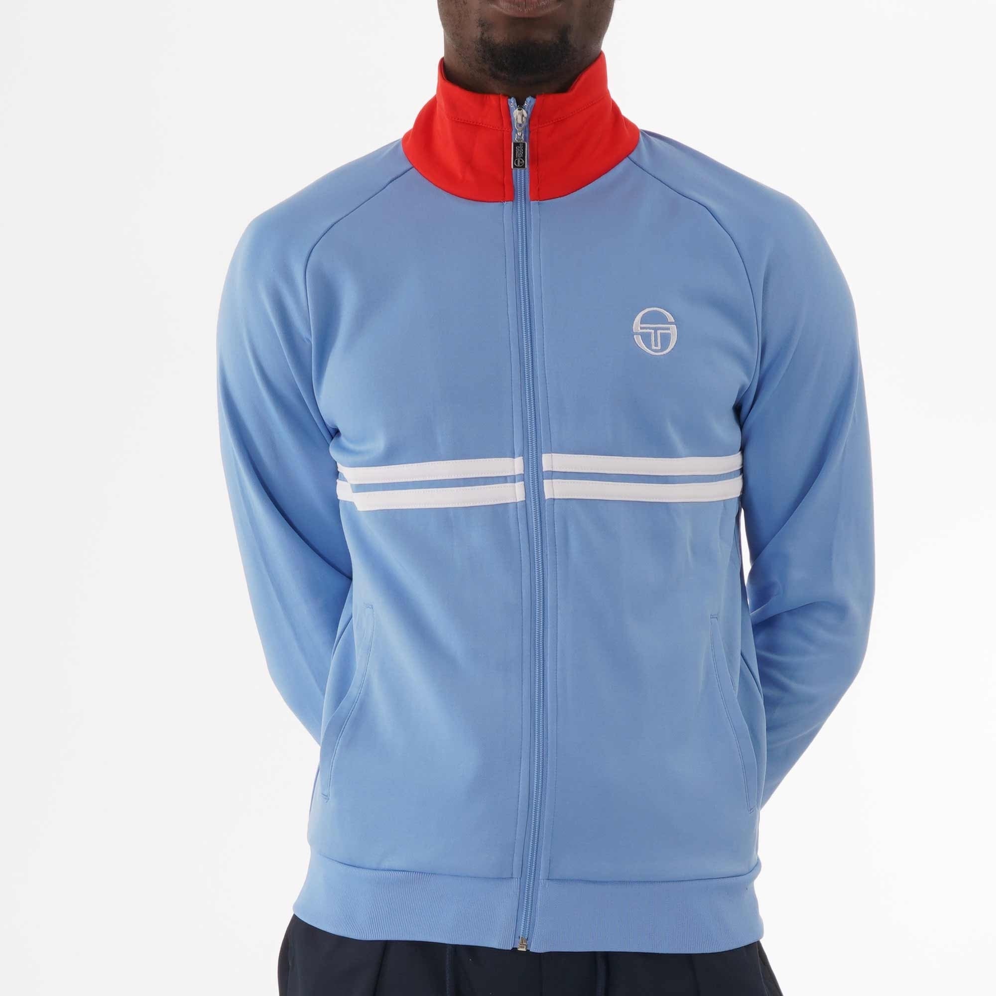 Sergio Tacchini Dallas Track Top - Sky Blue & White
