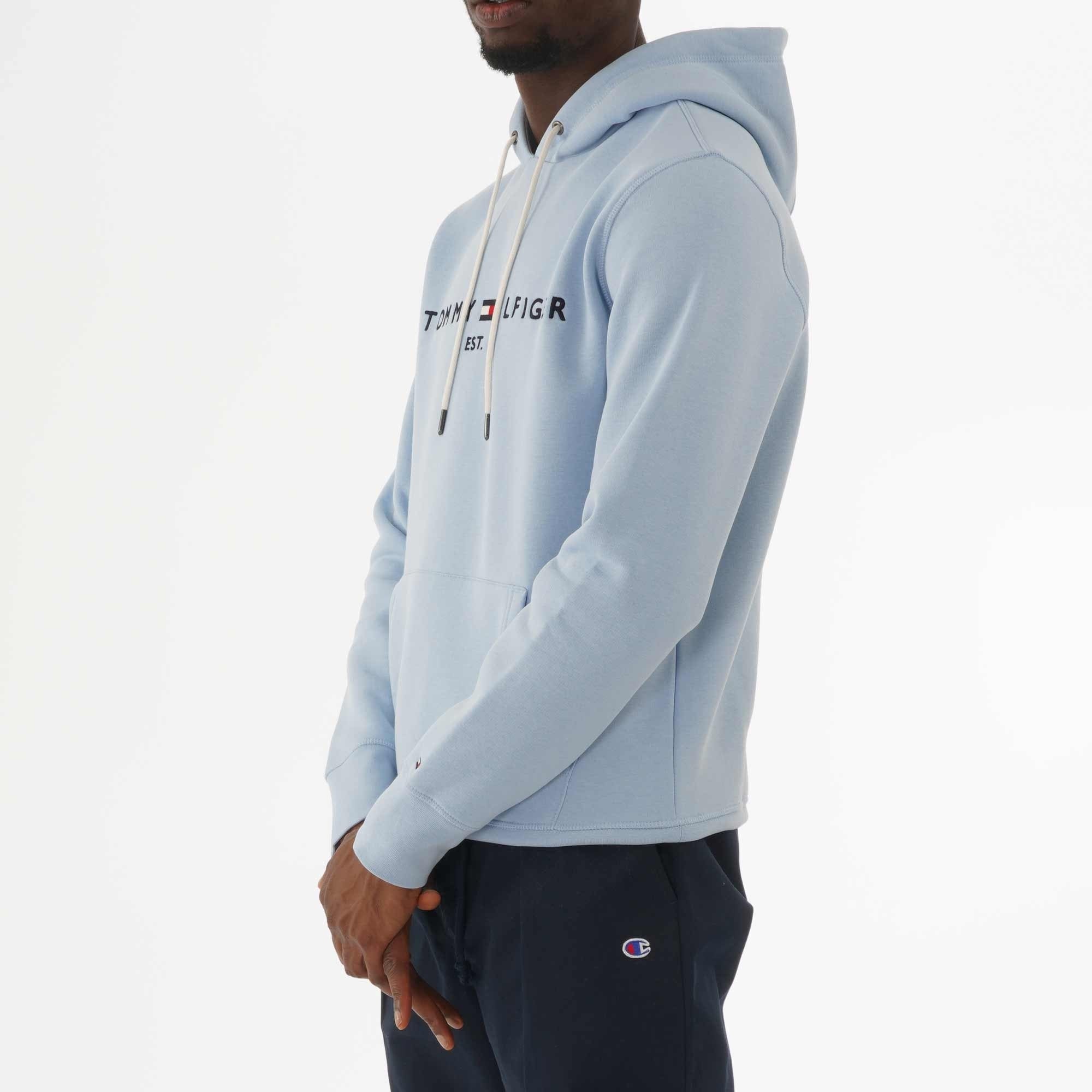 Tommy Hilfiger Tommy Logo Hoodie - Chambray Blue