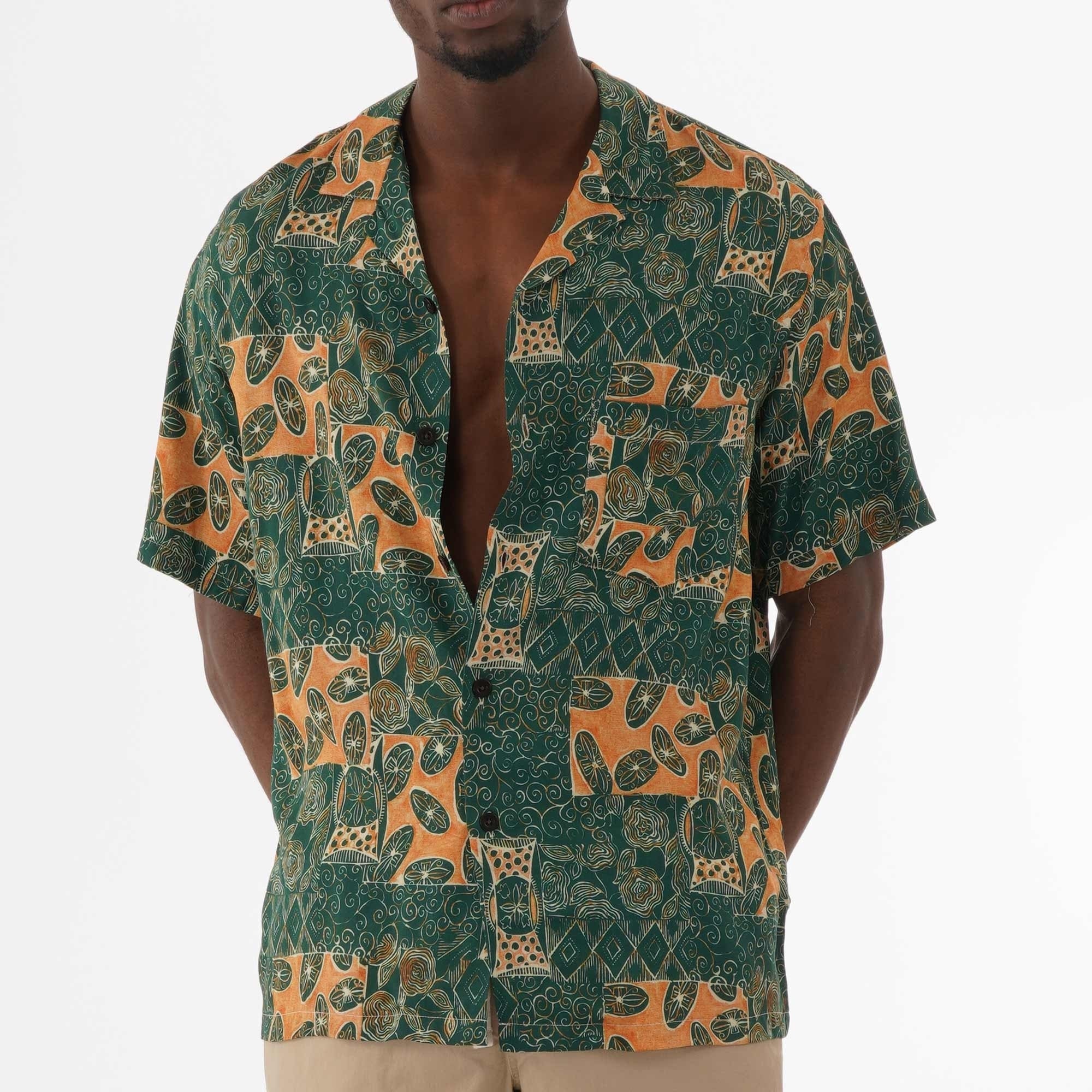 Portuguese Flannel Harlam Vacation Shirt - Green