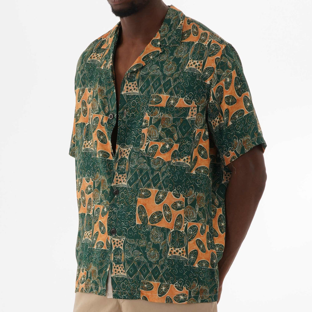 Portuguese Flannel Harlam Vacation Shirt - Green