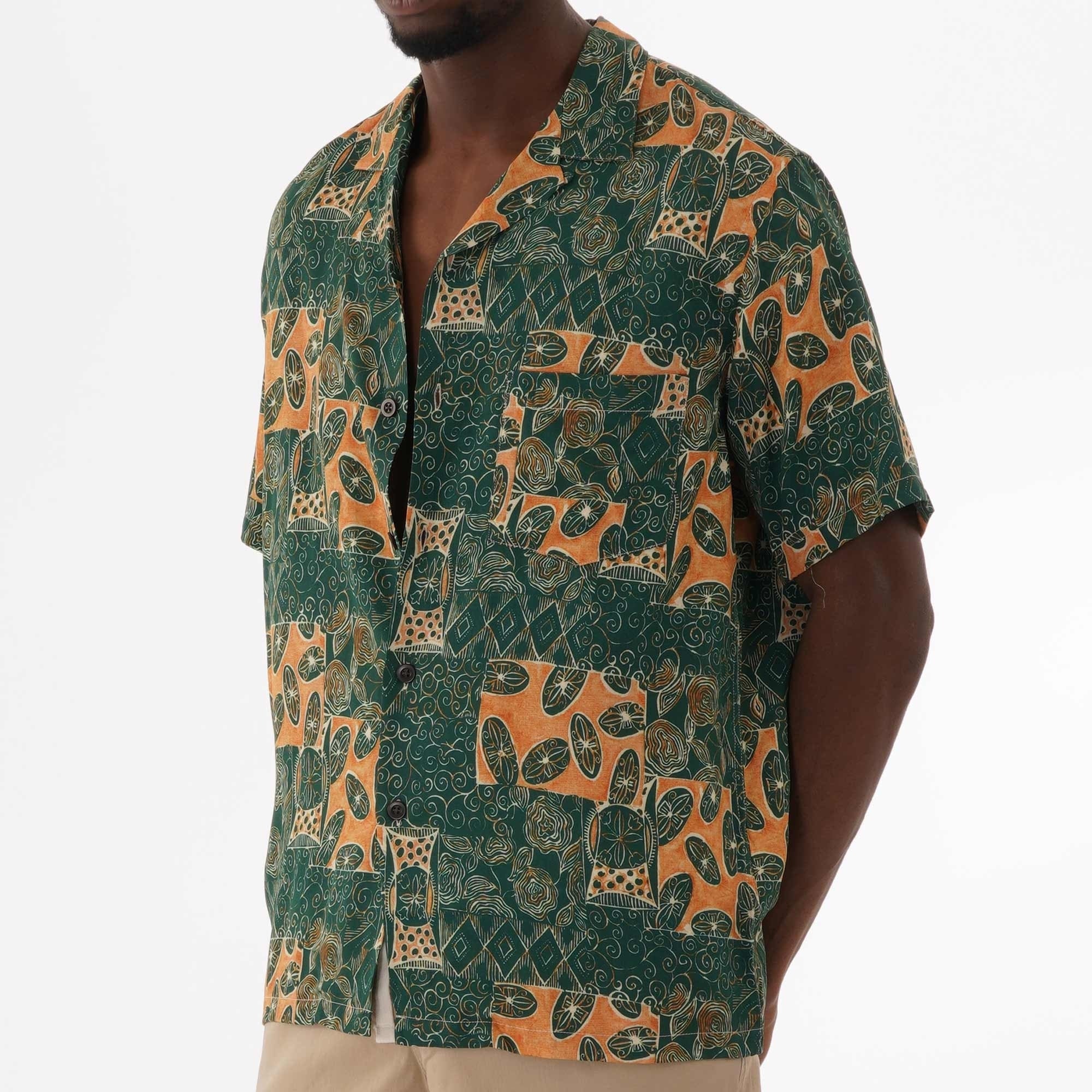 Portuguese Flannel Harlam Vacation Shirt - Green