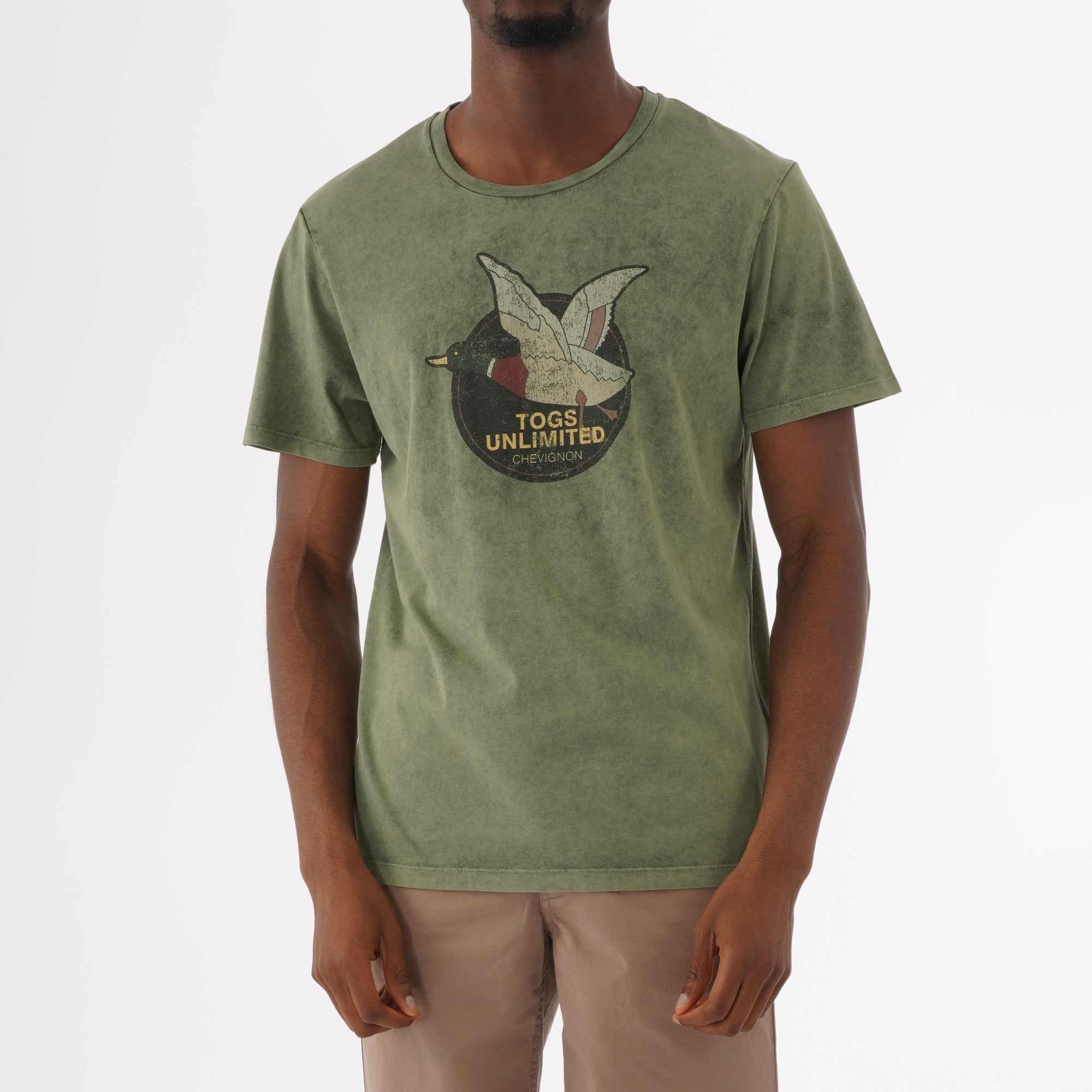 Chevignon Unlimited Vintage T-Shirt - Green Kaki