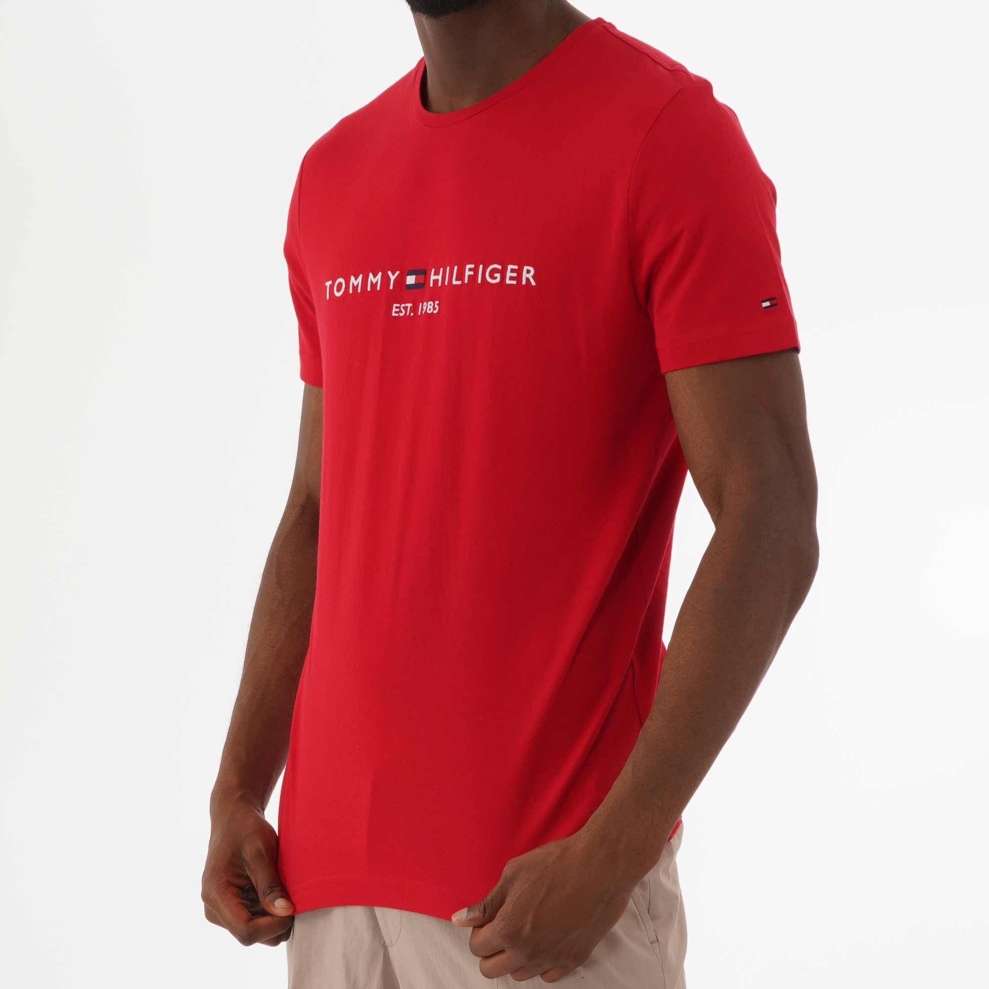Tommy Hilfiger Logo T-Shirt - Haute Red