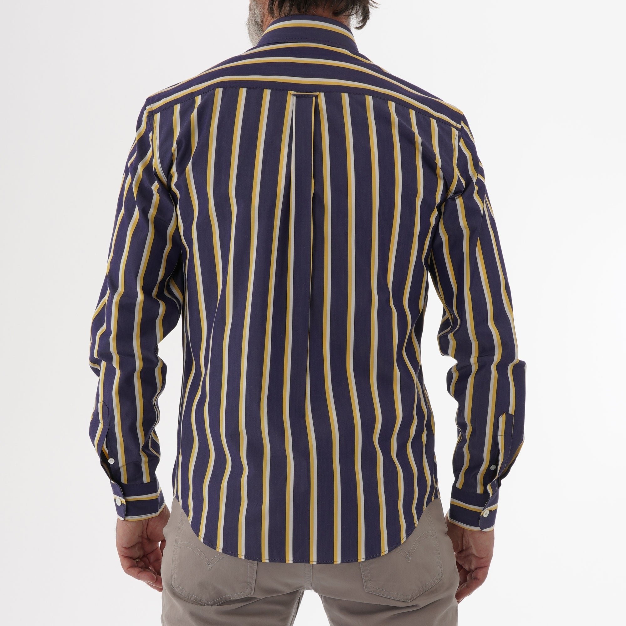 Maison Kitsune Stripes Classic Shirt - Navy