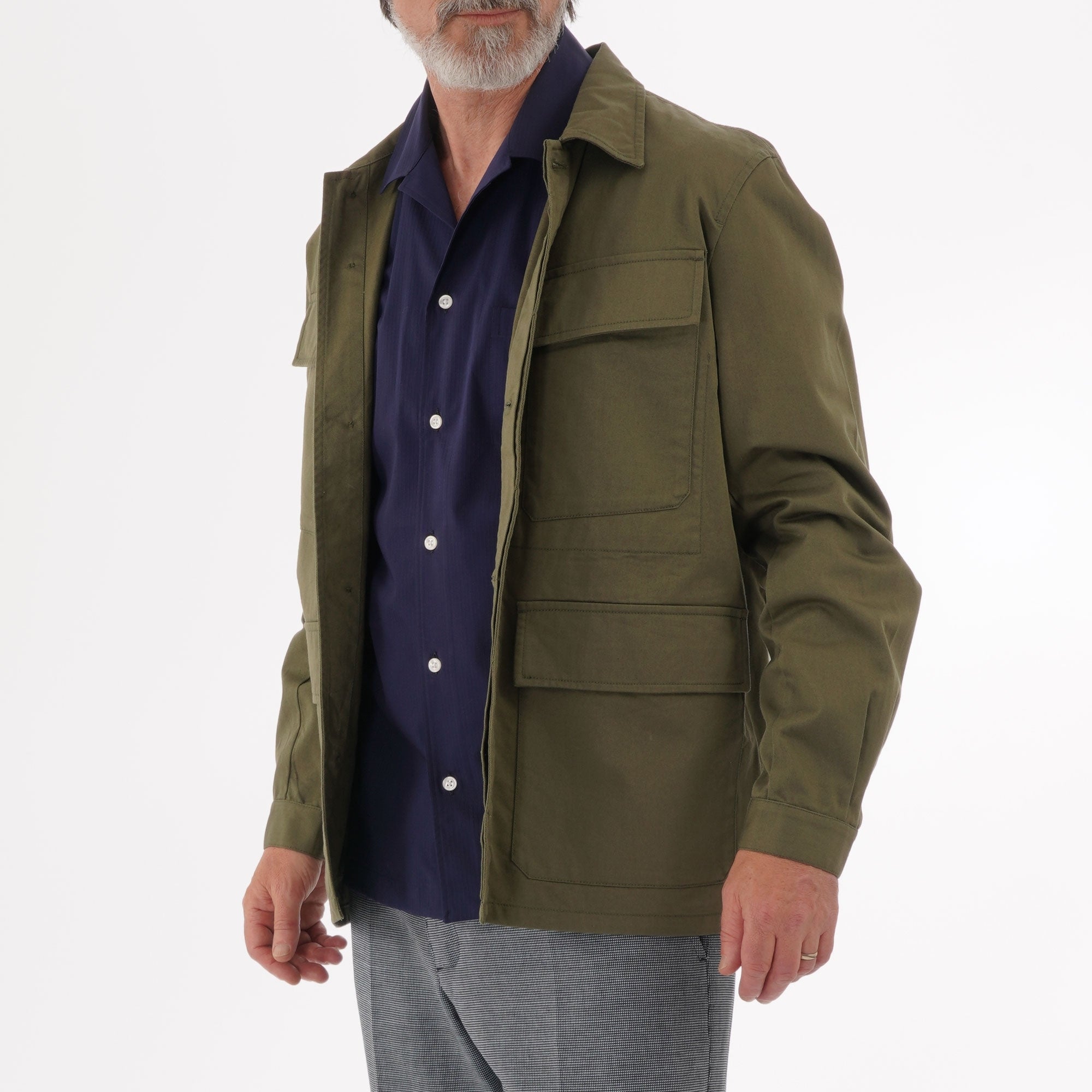 Universal Works MW Fatigue Jacket - Light Olive Twill