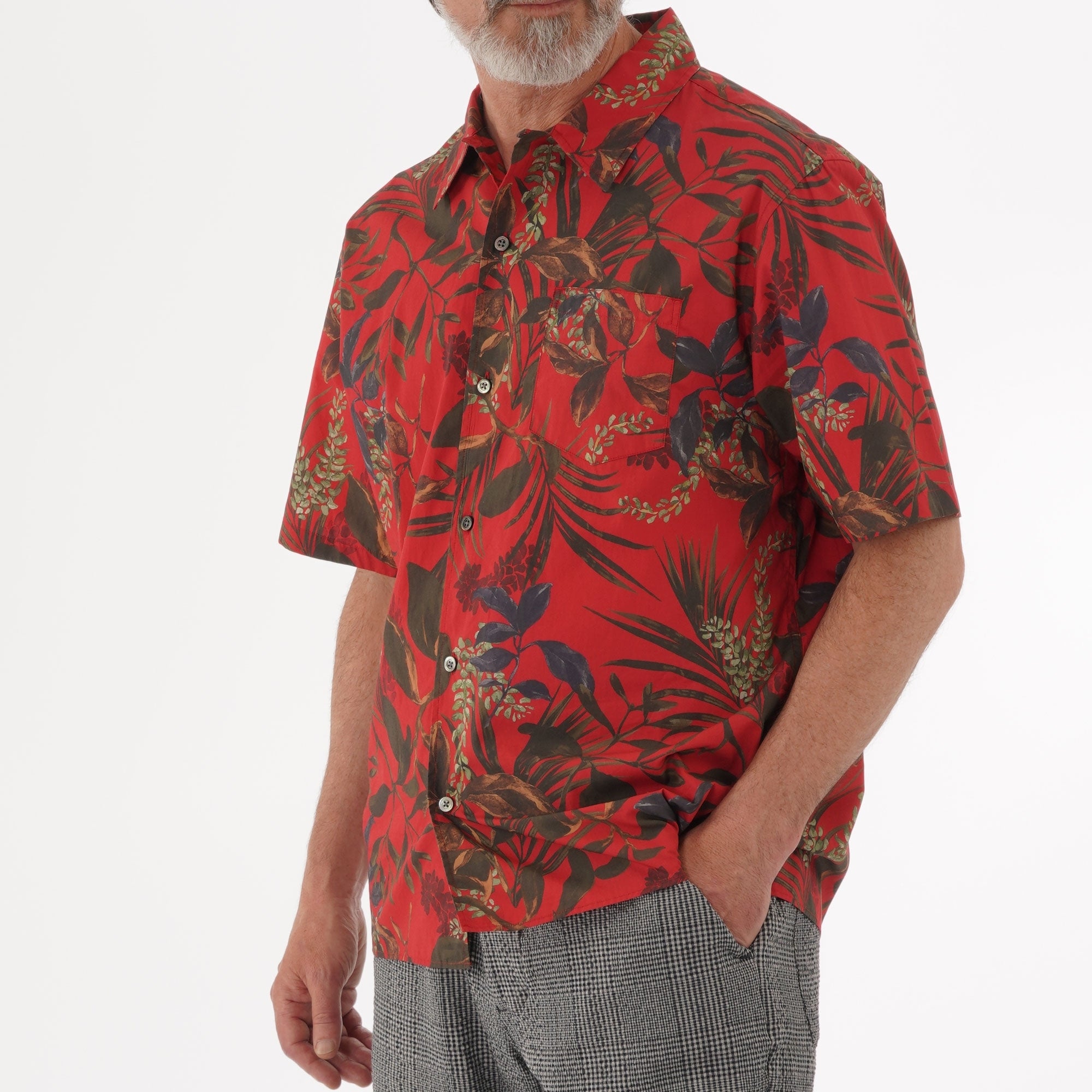 Norse Projects Carsten Print Shirt - Askja Red