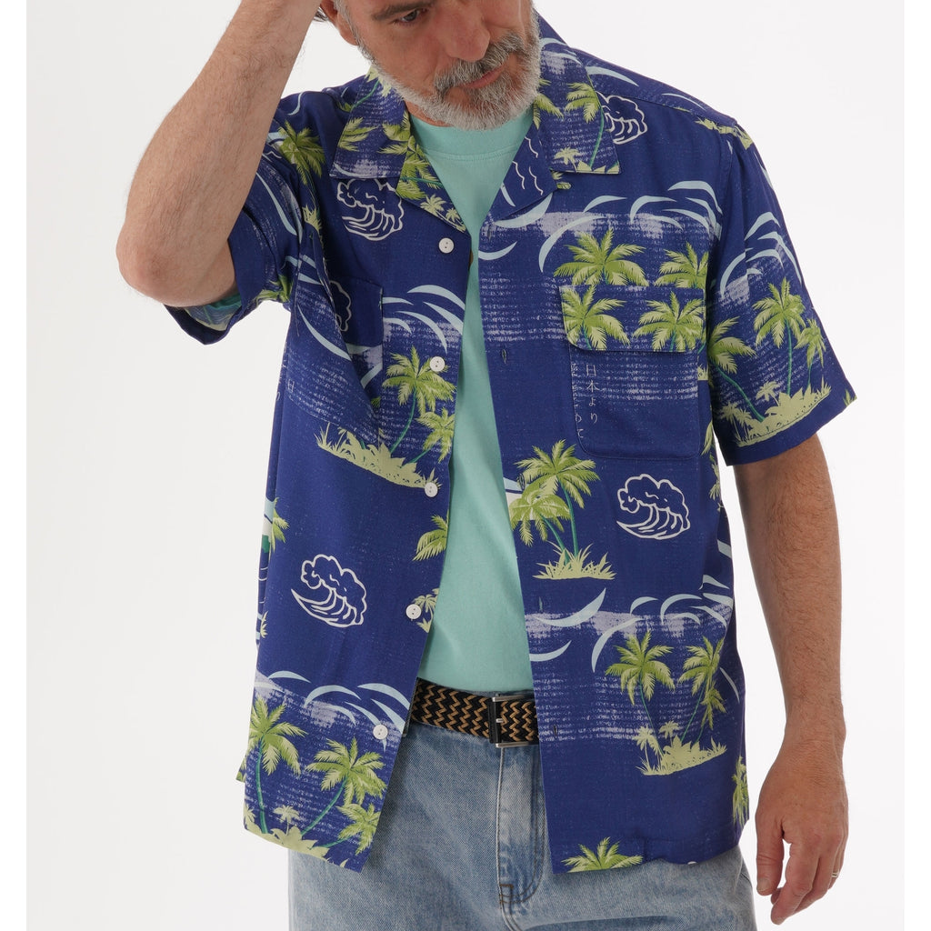 Edwin Garage Shirt - Blue Island
