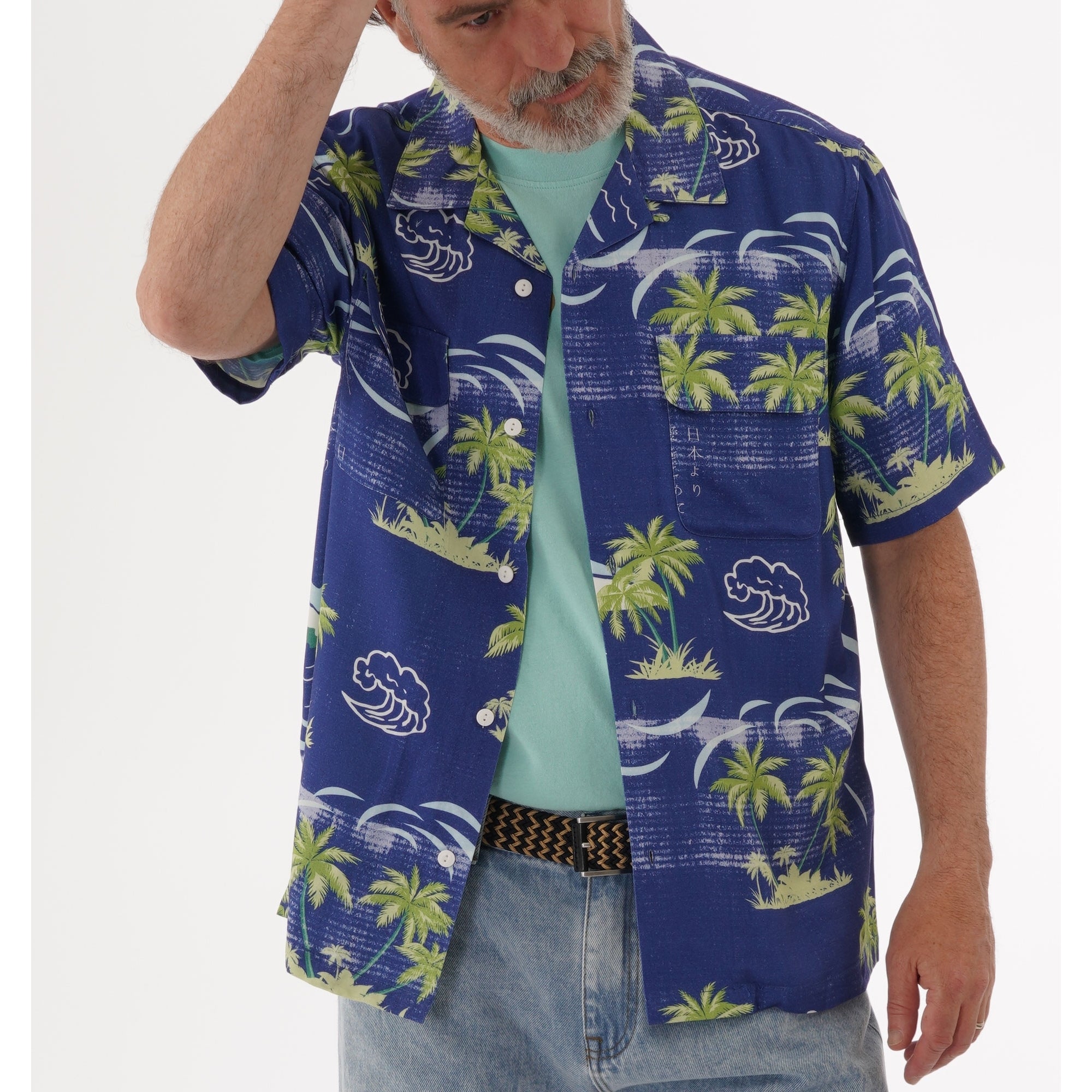 Edwin Garage Shirt - Blue Island