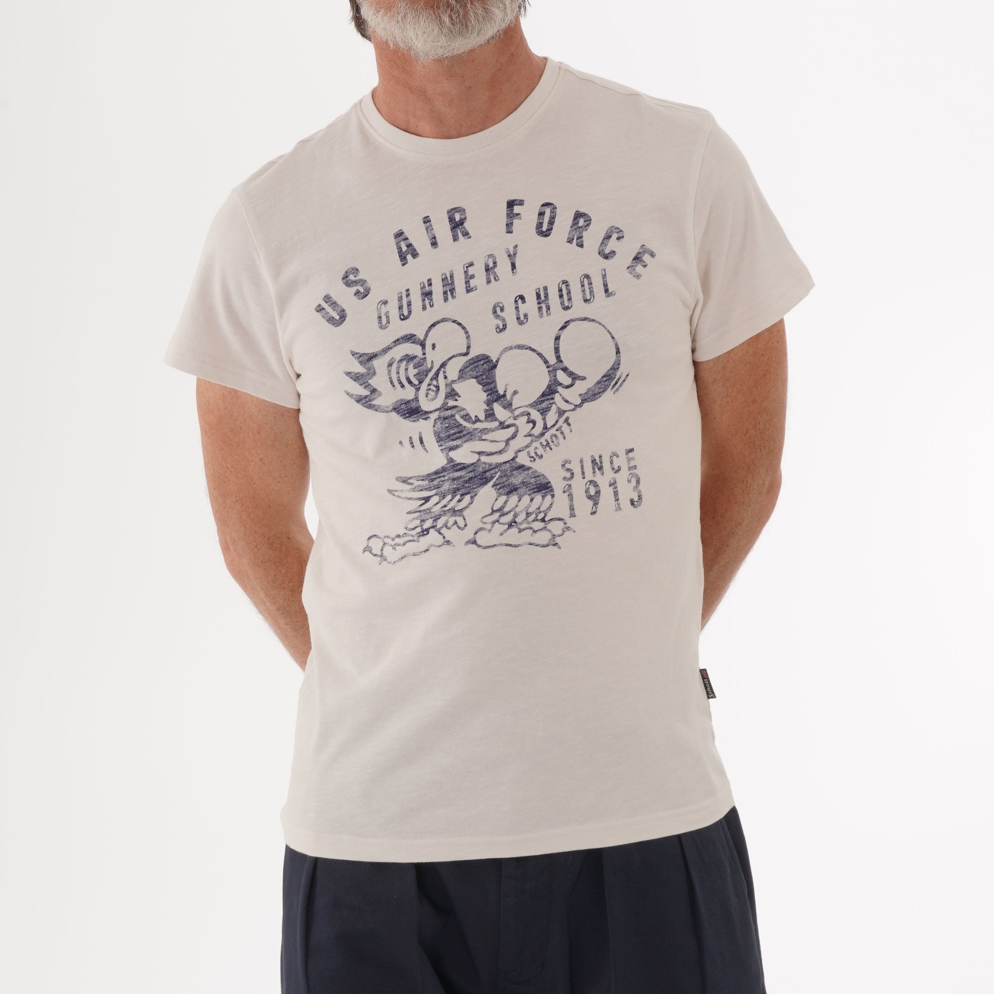 Schott NYC US Air Force T-Shirt - White