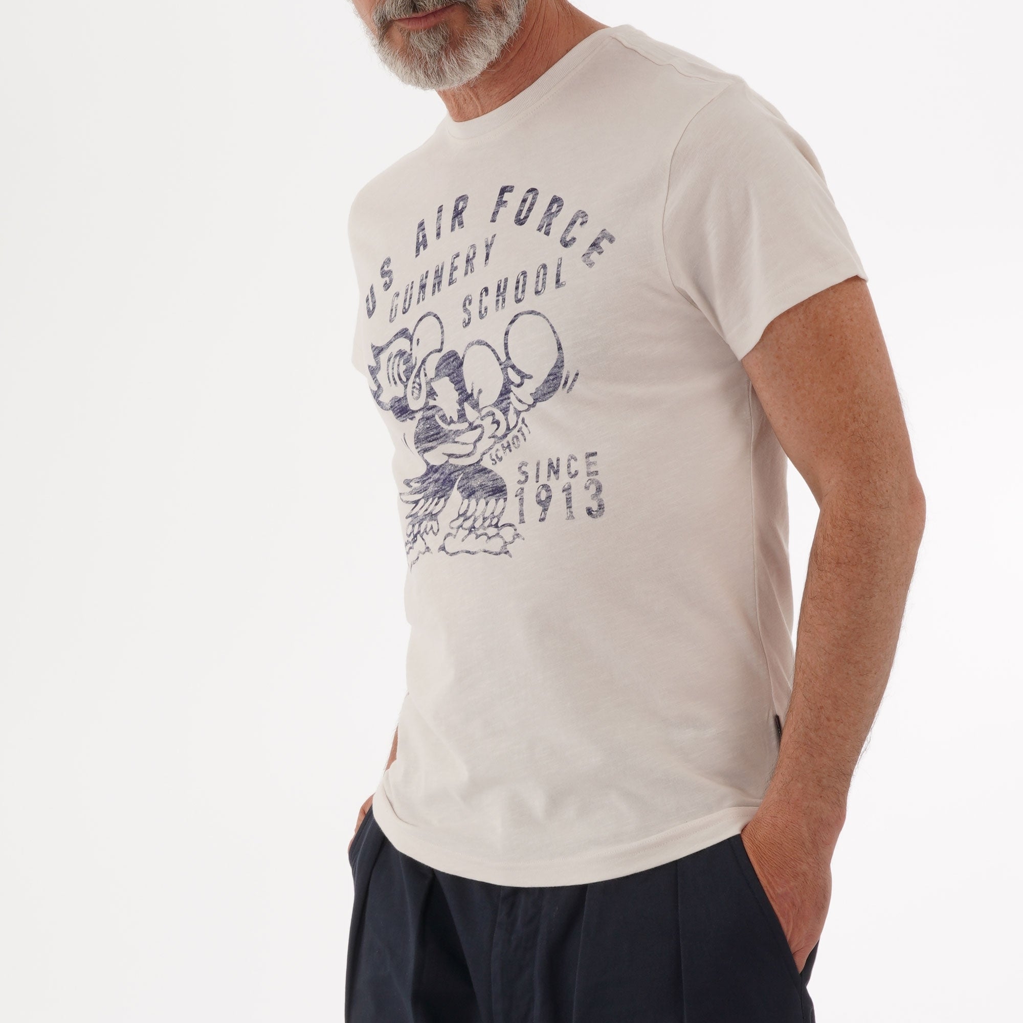Schott NYC US Air Force T-Shirt - White
