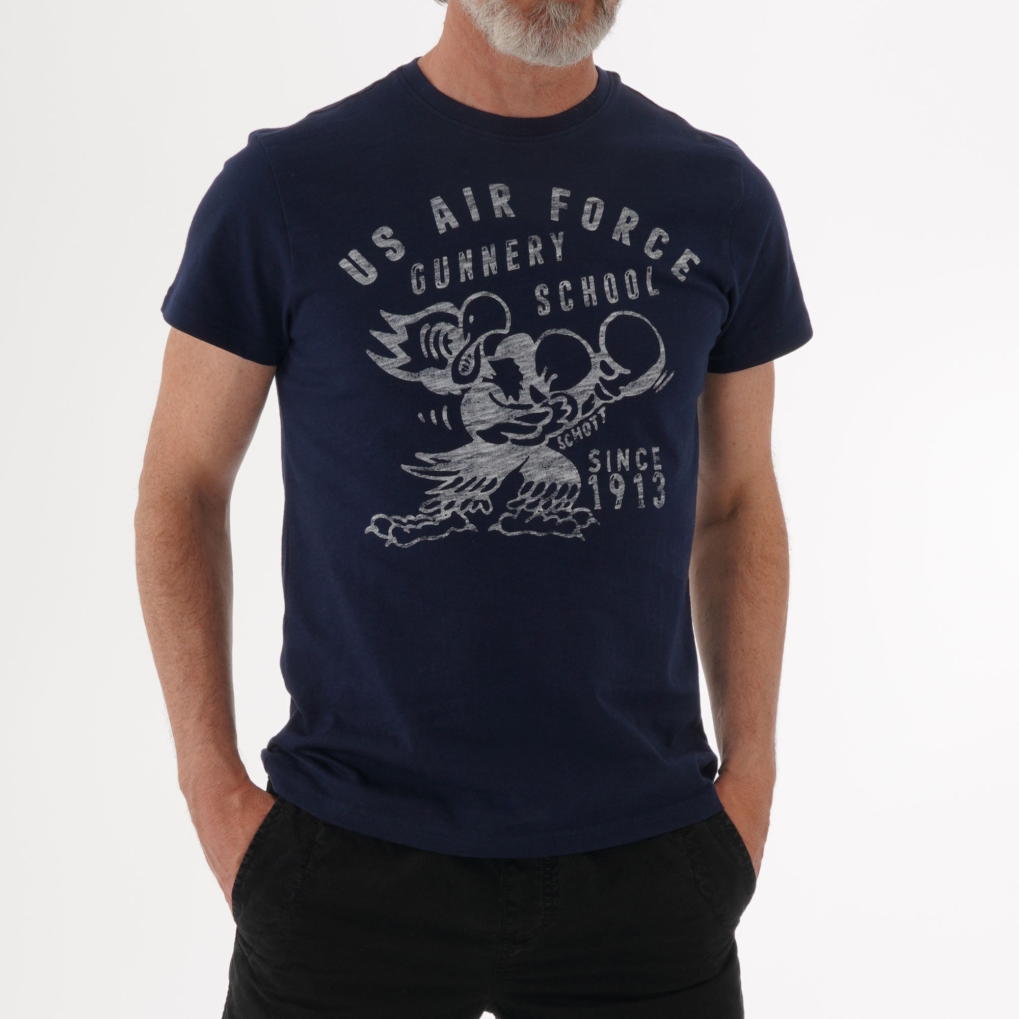 Schott NYC US Air Force T-Shirt - Navy
