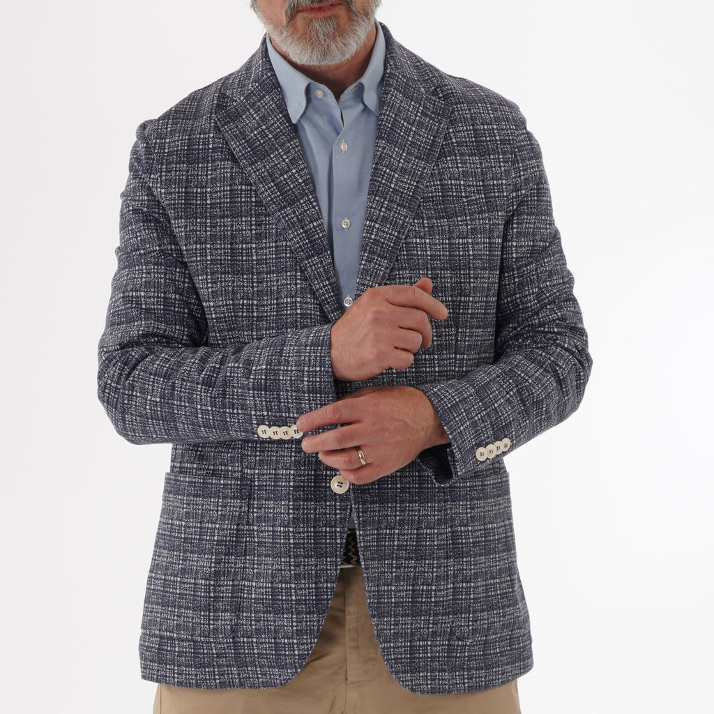 Circolo 1901 Blue & White Checked Blazer